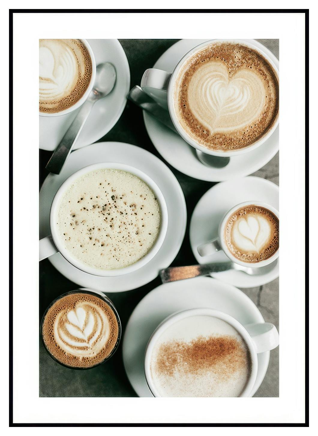 Affiche de tasses à café assorties (50x70 cm) - Poster Store