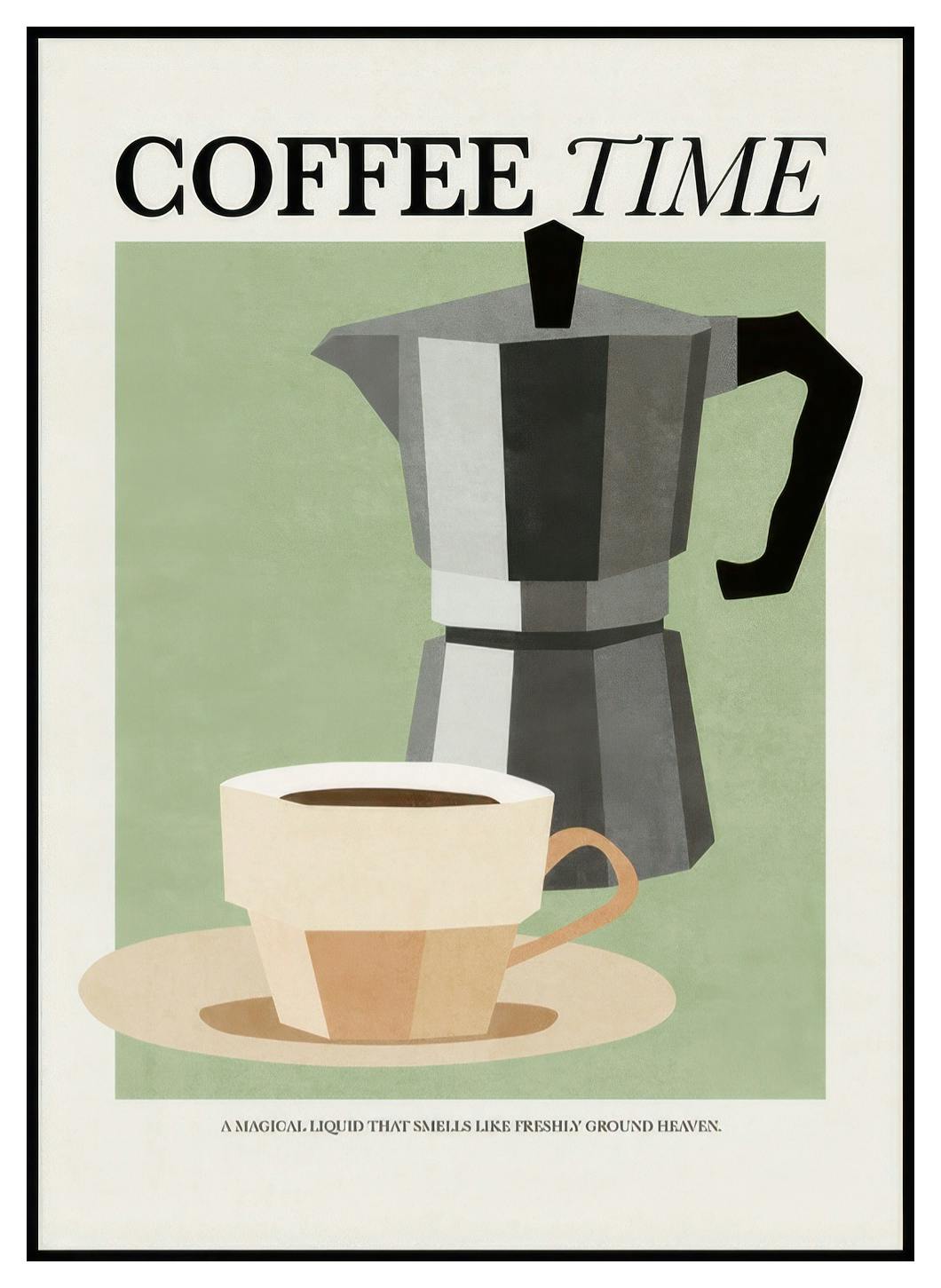 Affiche de l'heure du café (21x30 cm) - Poster Store