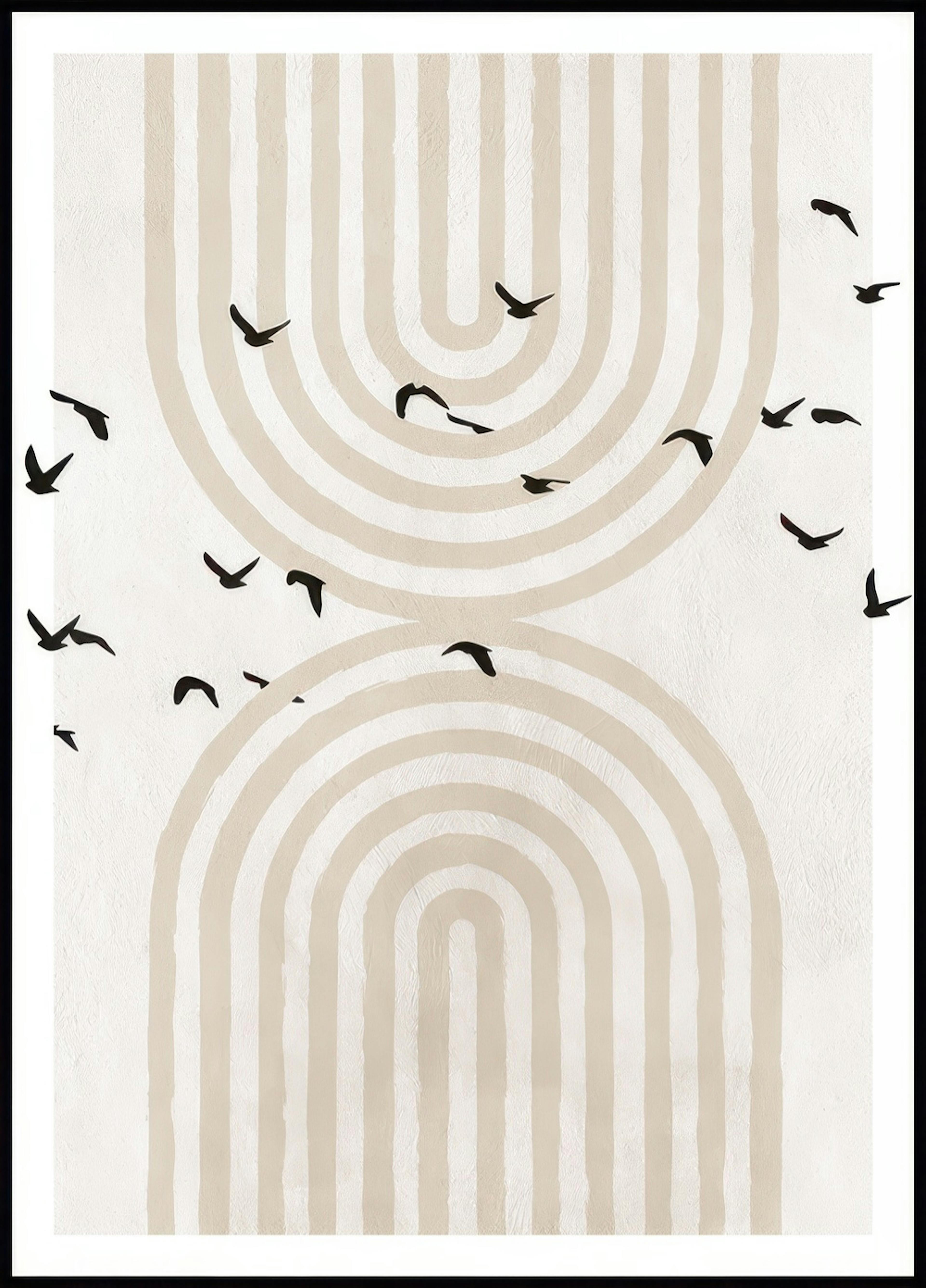 Birds and Arches Poster 0