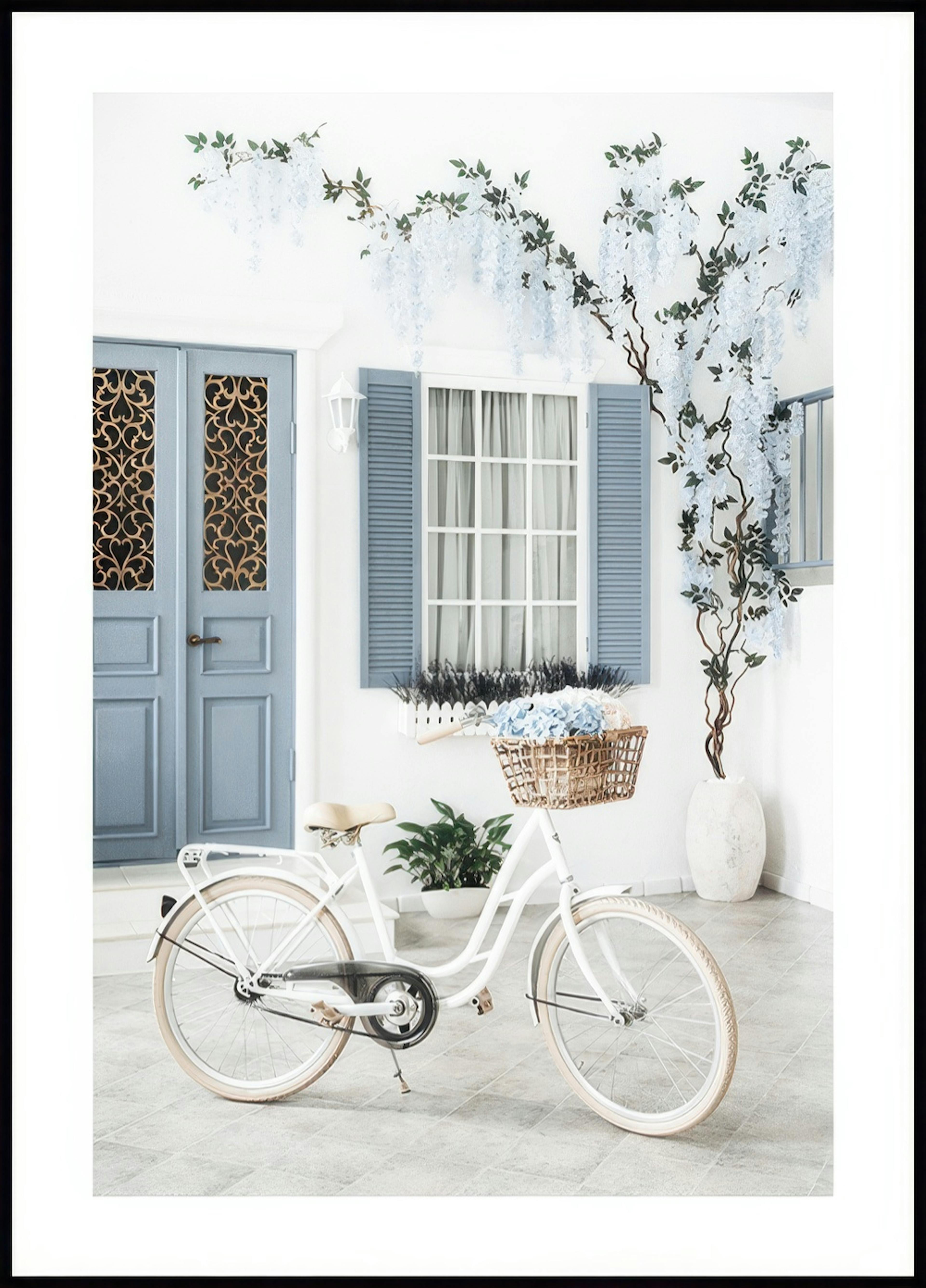 White Bike Poster 0