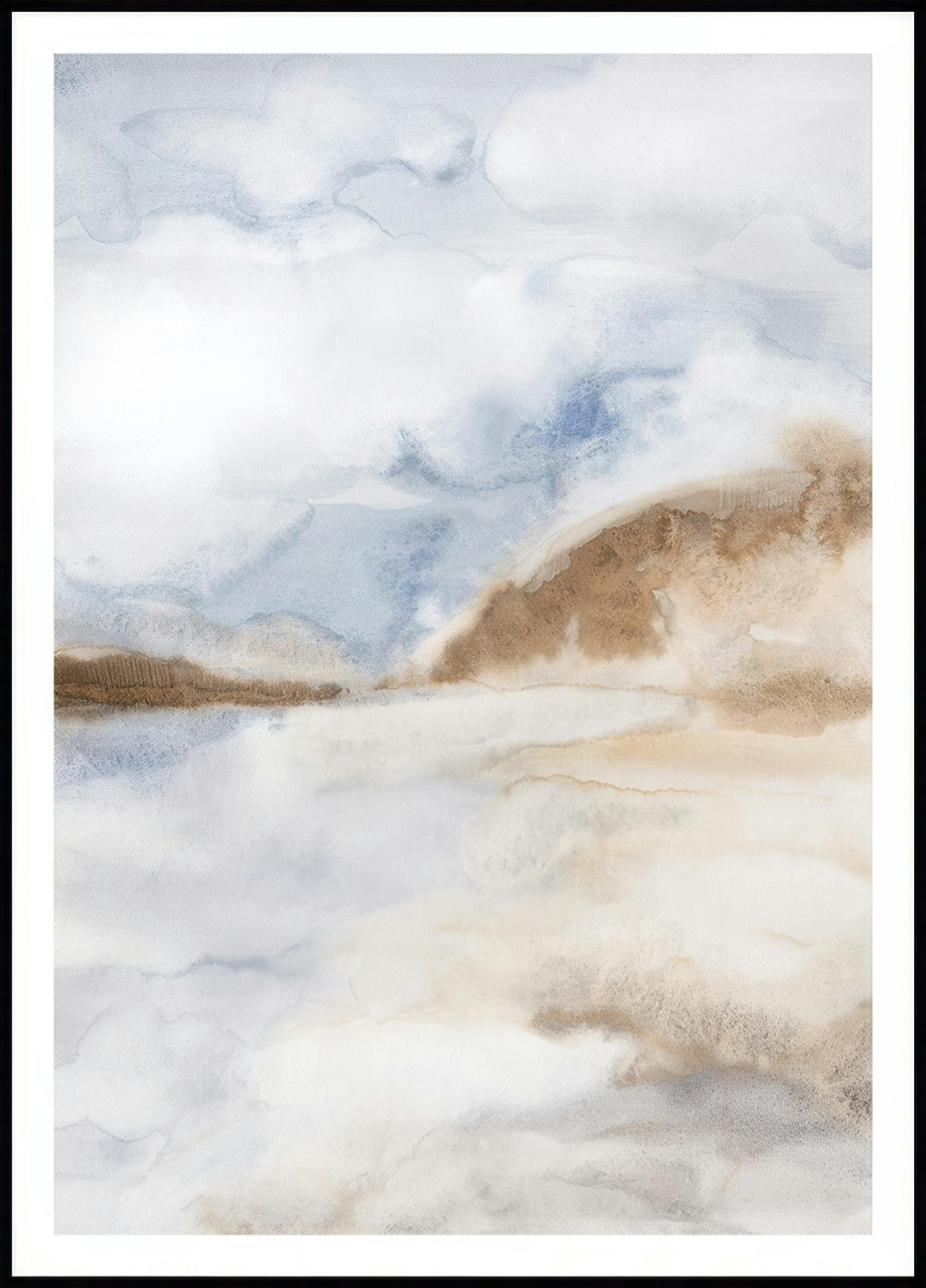 Blue Aquarelle No2 Poster 0