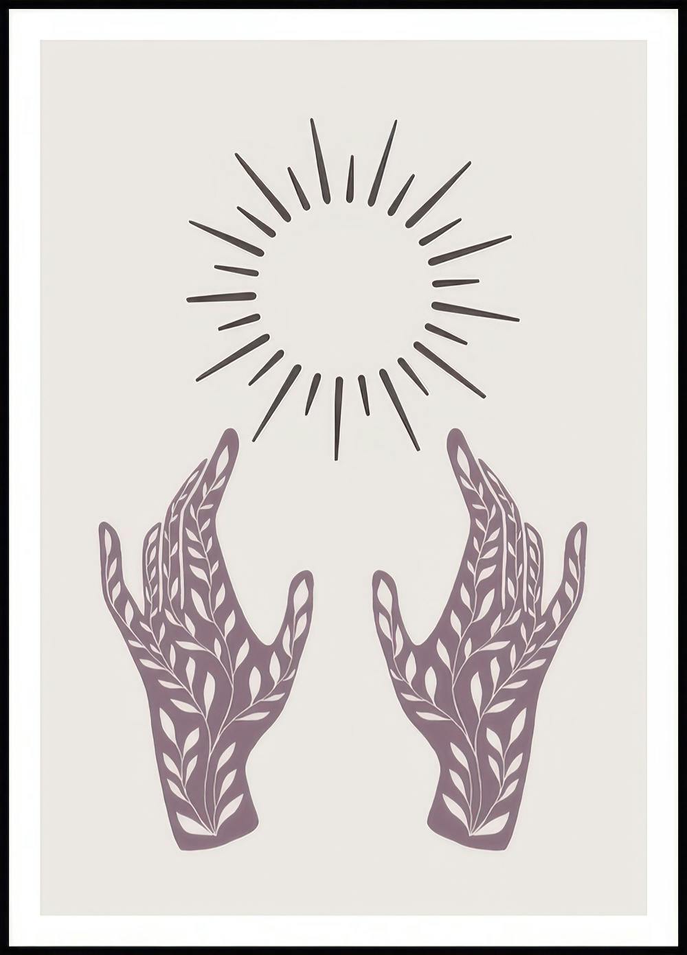 Sun and Hands Poster 0