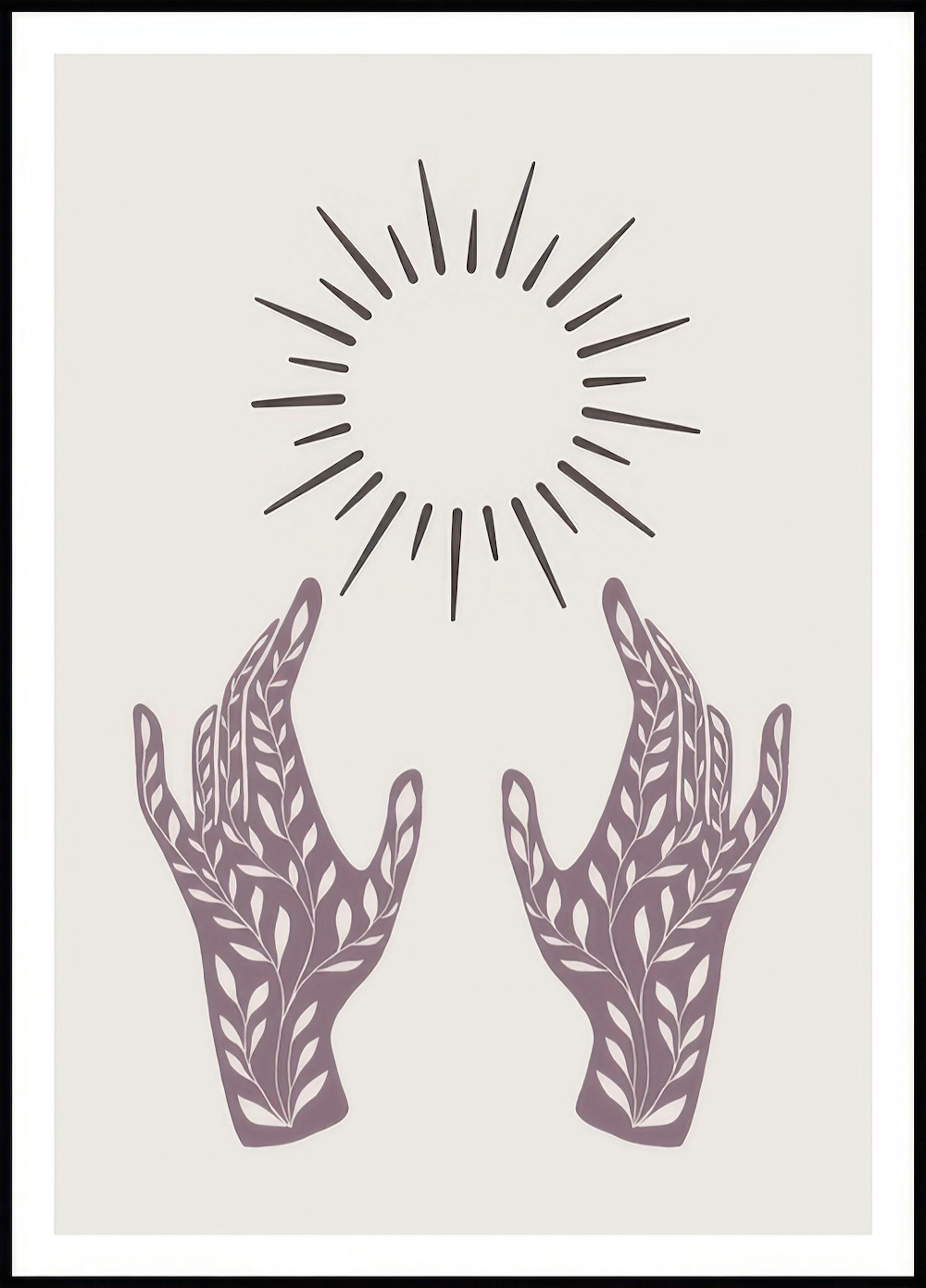 Sun and Hands Poster 0