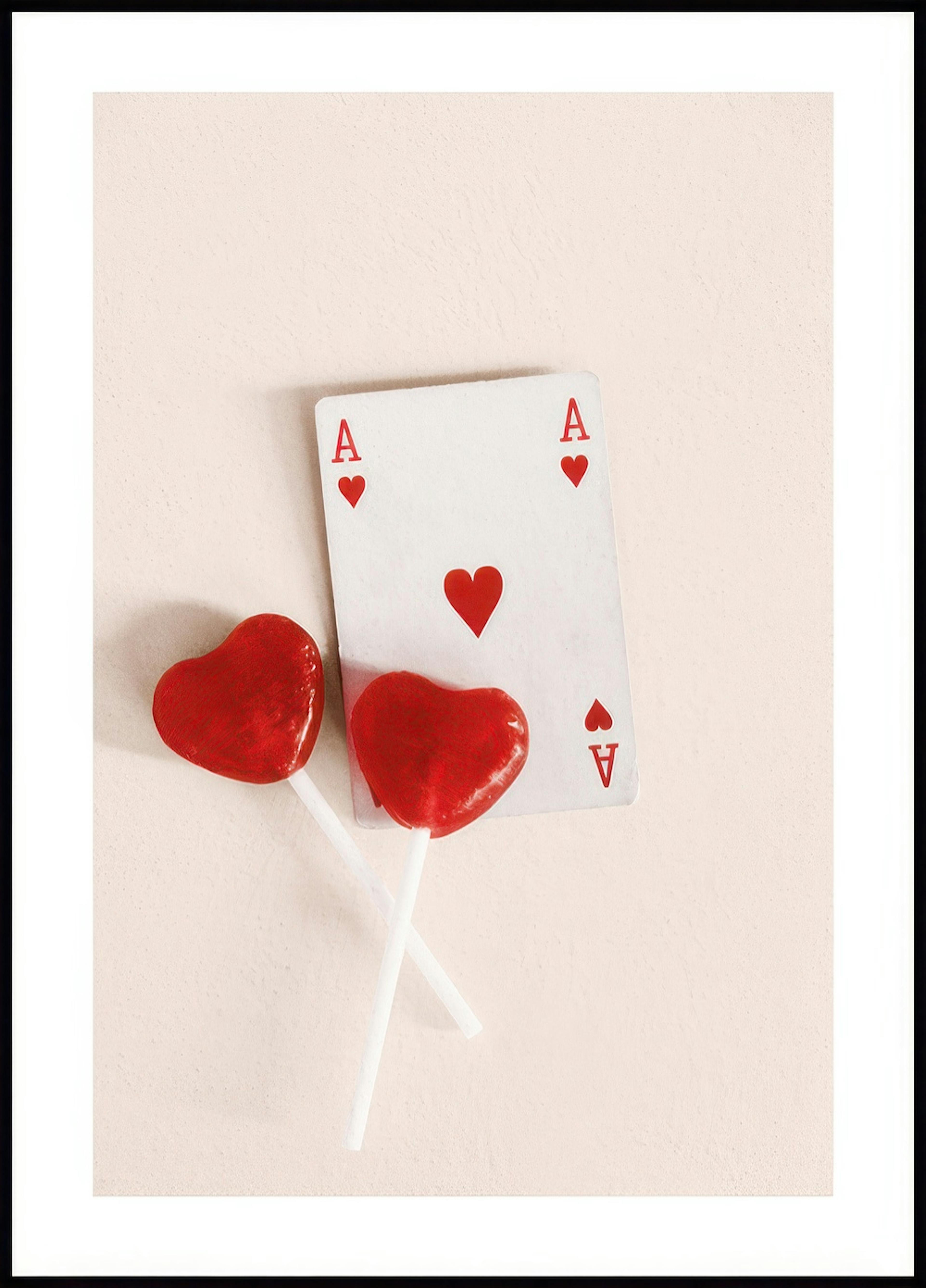 Póster As de corazones 0