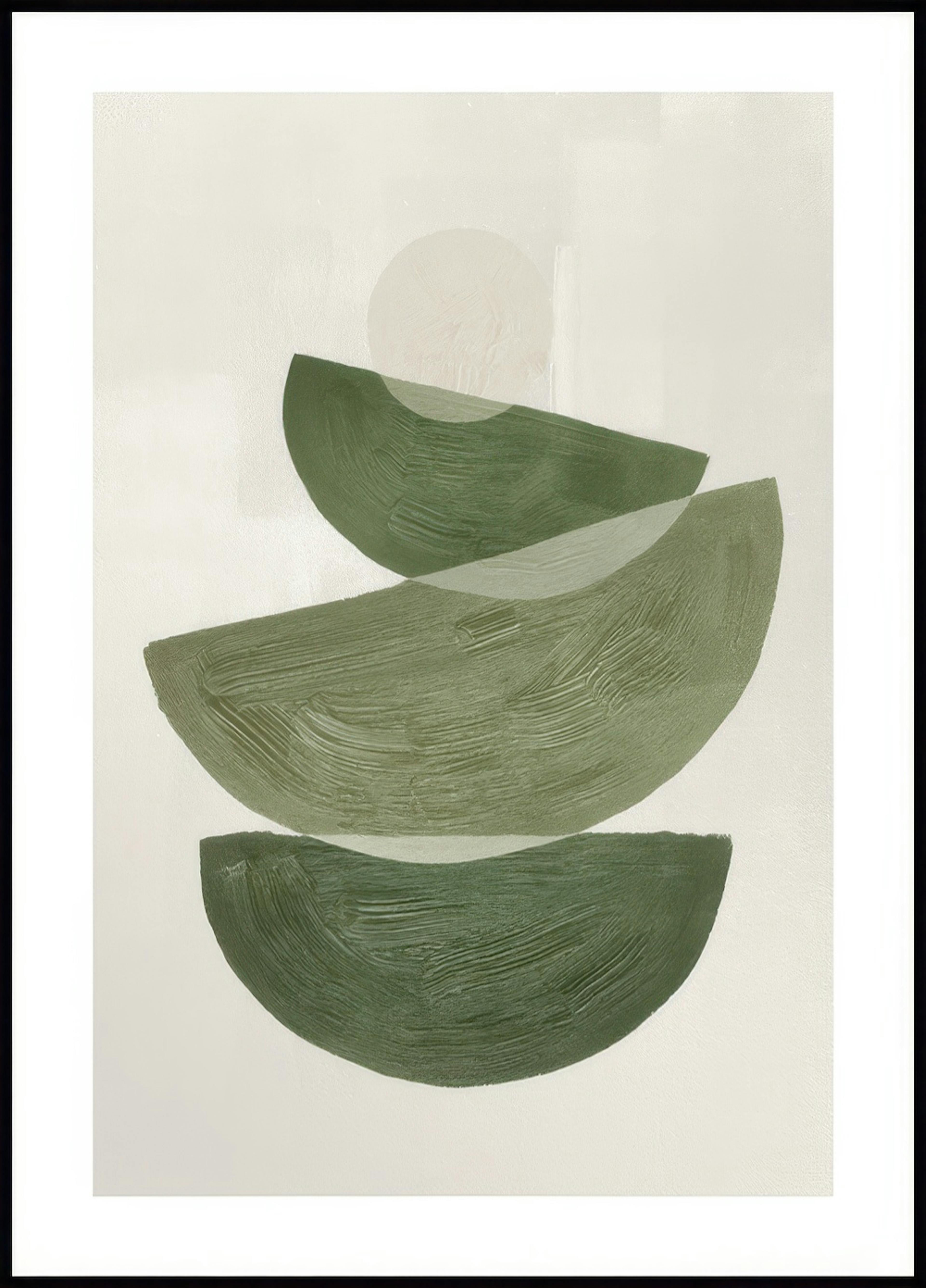 Grüne grafische Formen No2 Poster 0