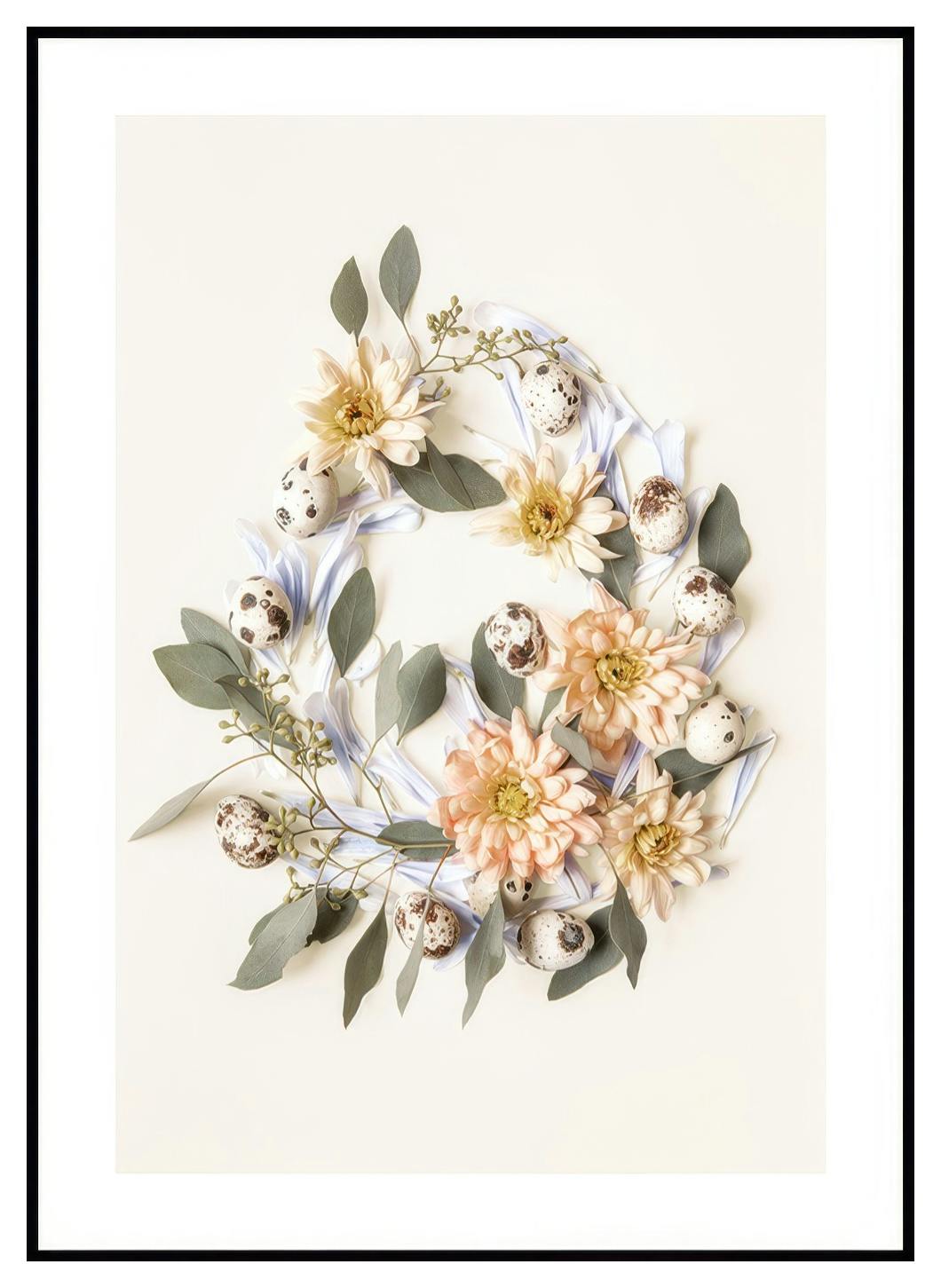 Botanische eiervormen poster (50x70 cm) - Poster Store