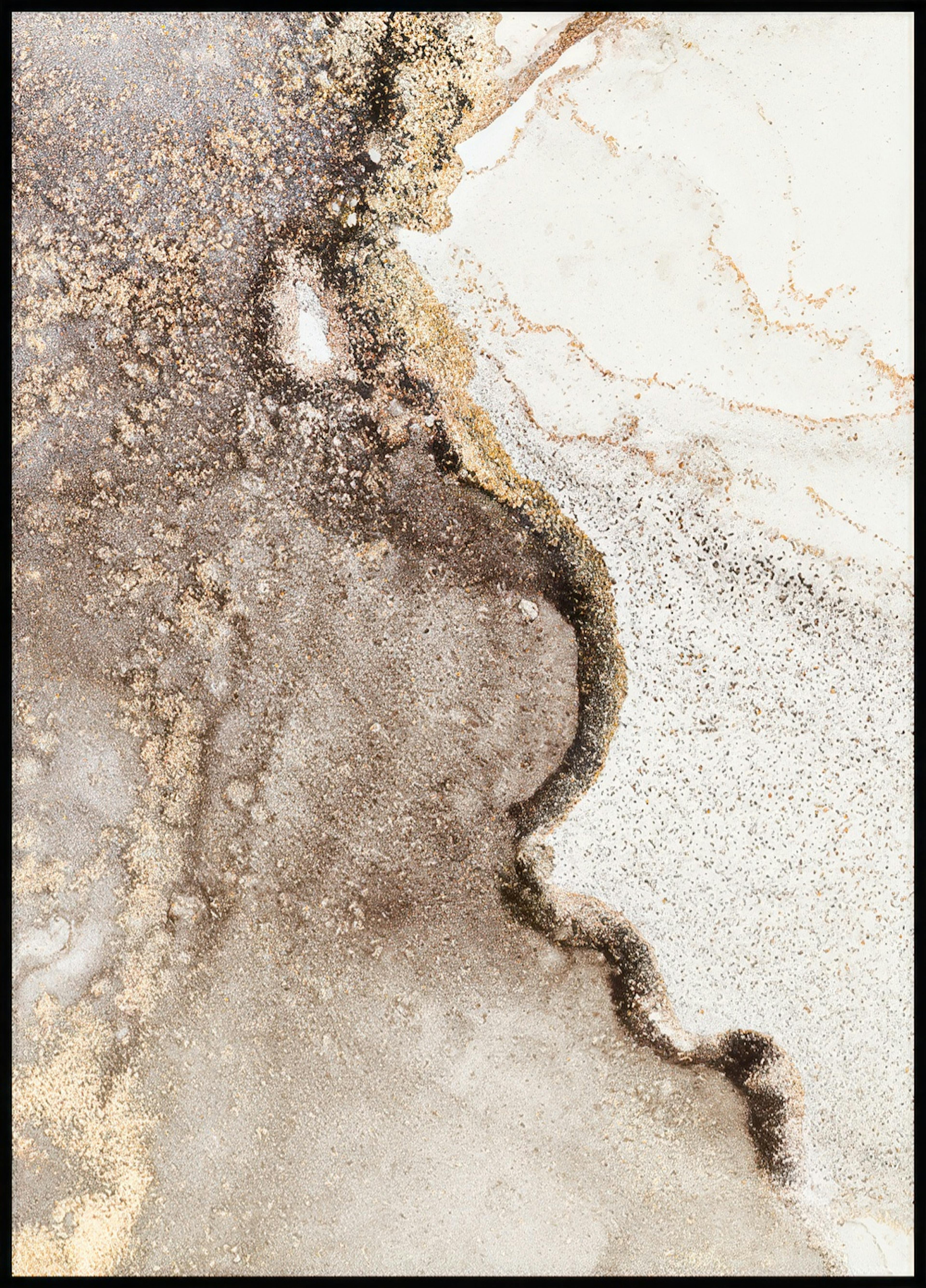 Abstract Beige Marble No1 Poster 0