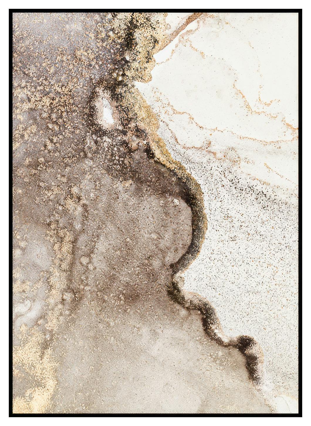 Abstracte marmer in het beige poster nr. 1 (30x40 cm) - Poster Store