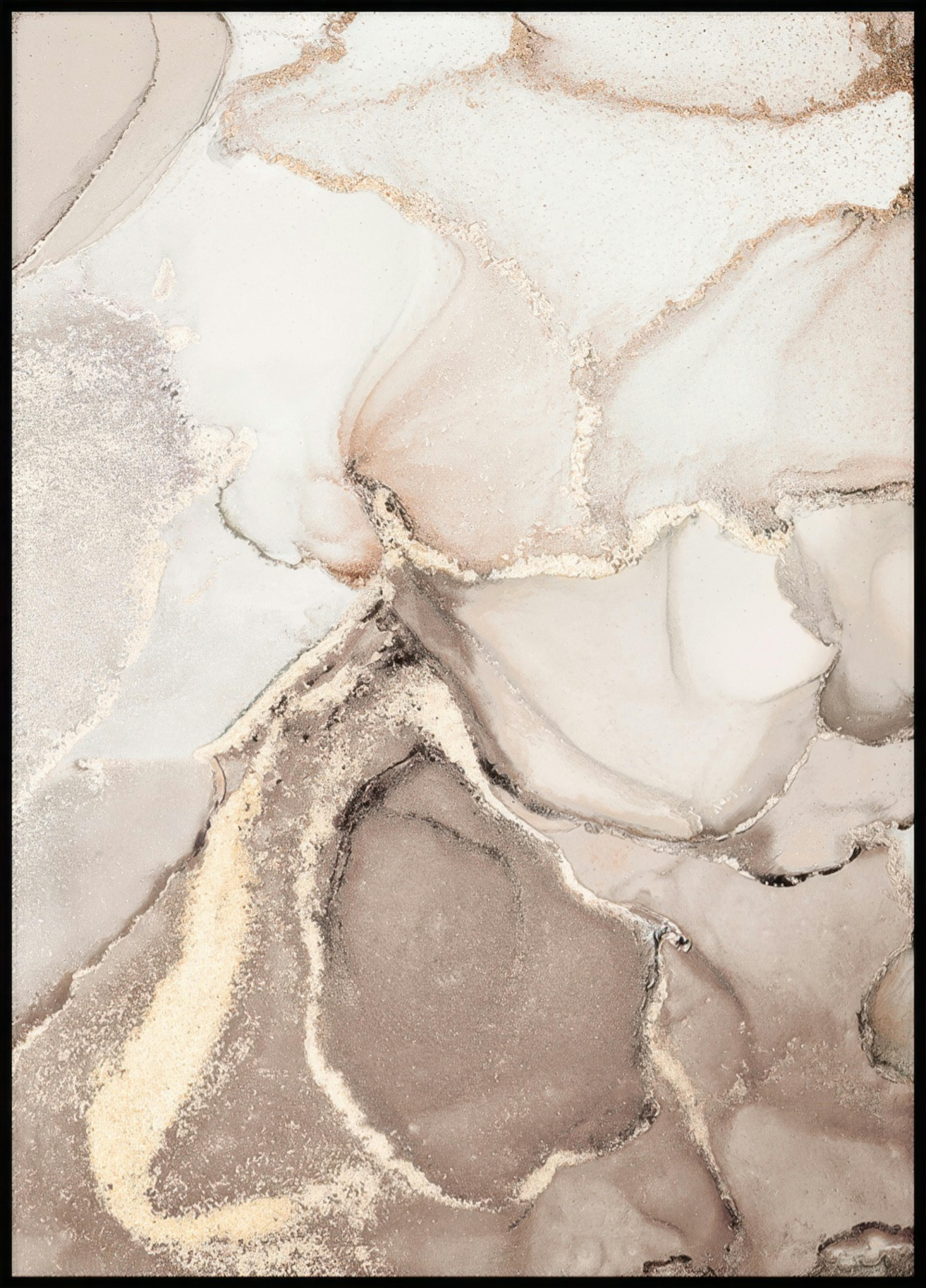 Abstract Beige Marble No2 Poster 0