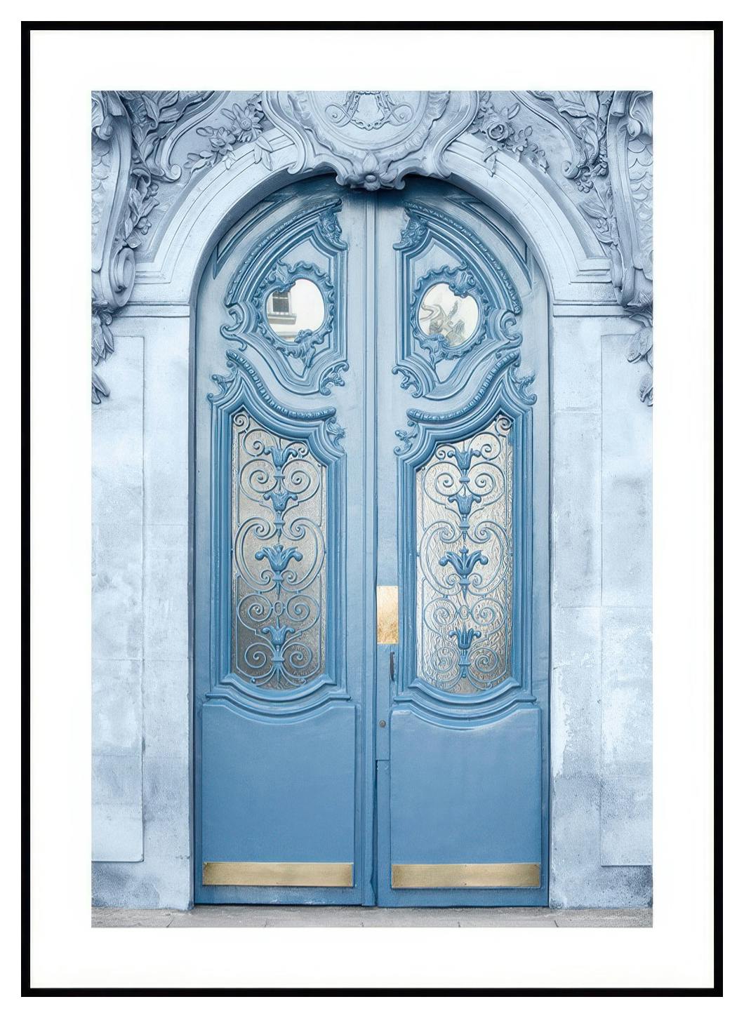 Blå Dörr Poster (50x70 cm) - Poster Store