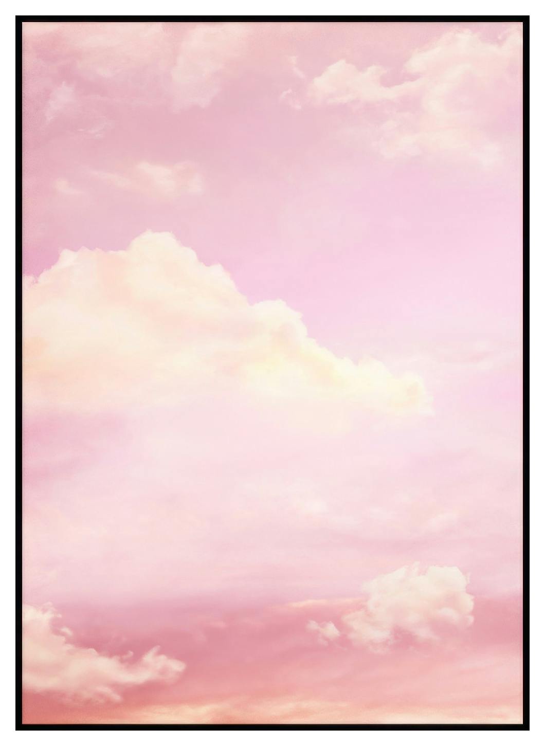 Rosa Moln Poster (30x40 cm) - Poster Store
