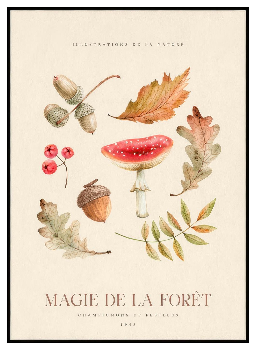 Magie van het Bos No1 Poster (30x40 cm) - Poster Store