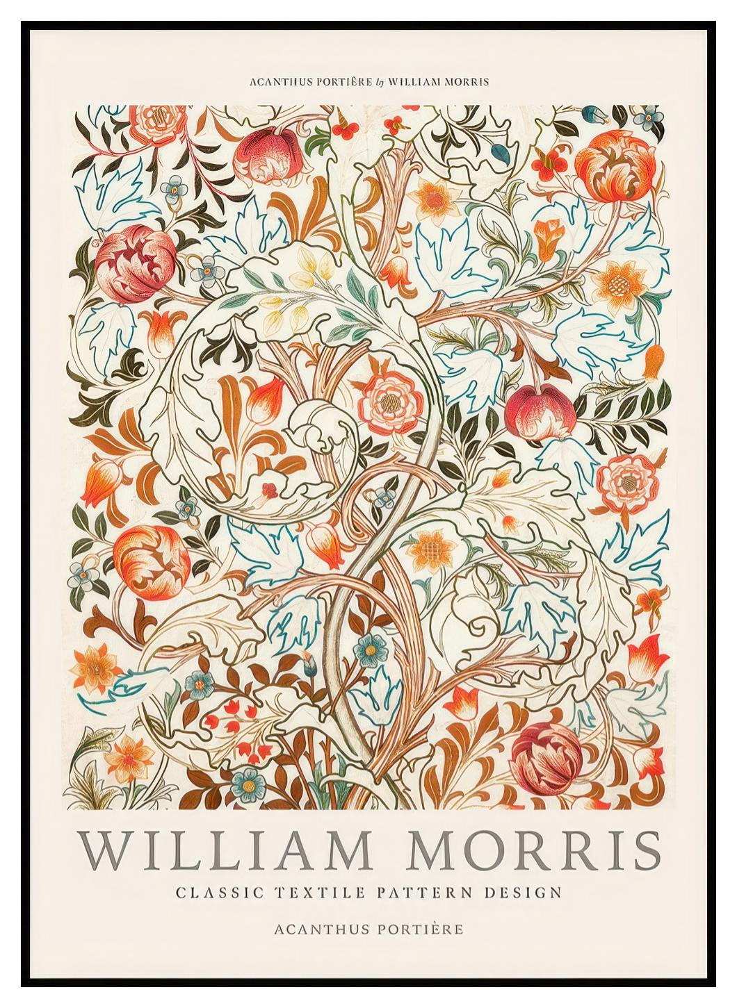 Prints William Morris - Acanthus Portière Poster (50x70 cm) - Poster Store