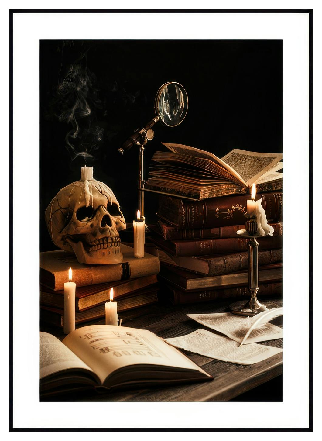 Mystieke werkplek Poster (50x70 cm) - Poster Store