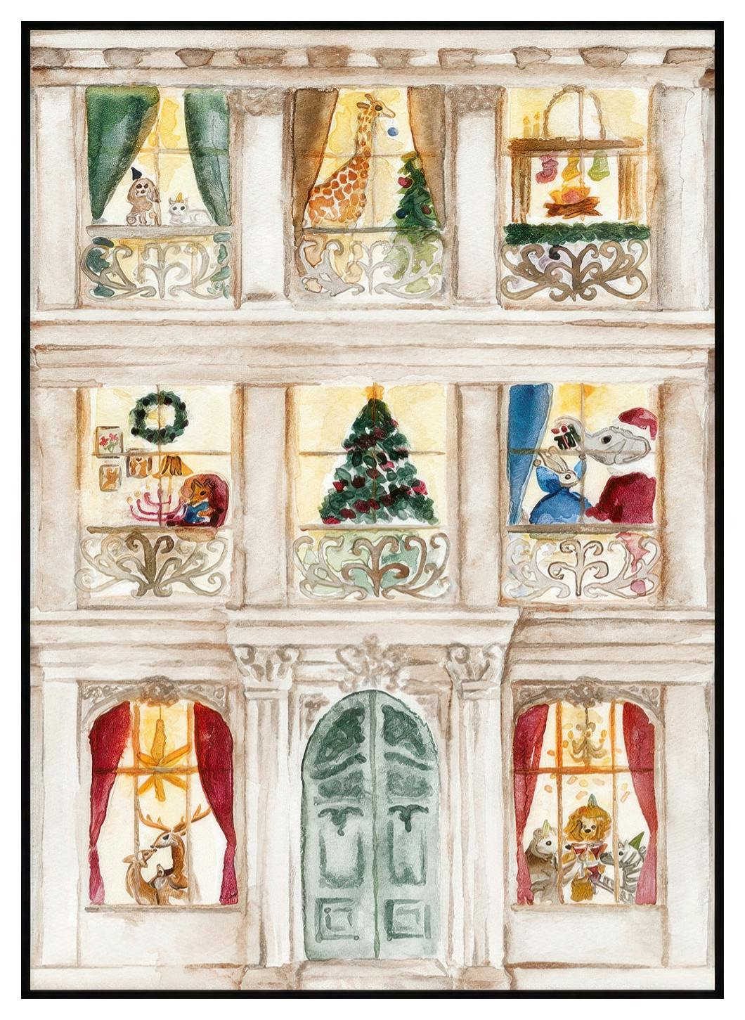 La Maison de Noël Poster (50x70 cm) - Poster Store