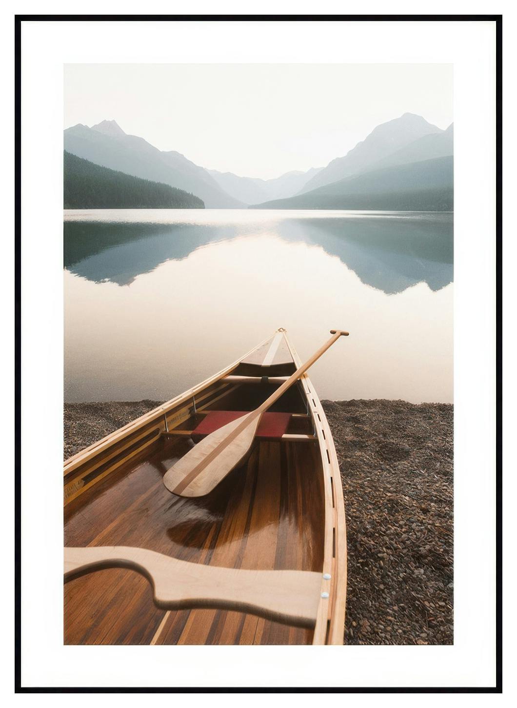 Puinen kanootti -juliste (30x40 cm) - Poster Store