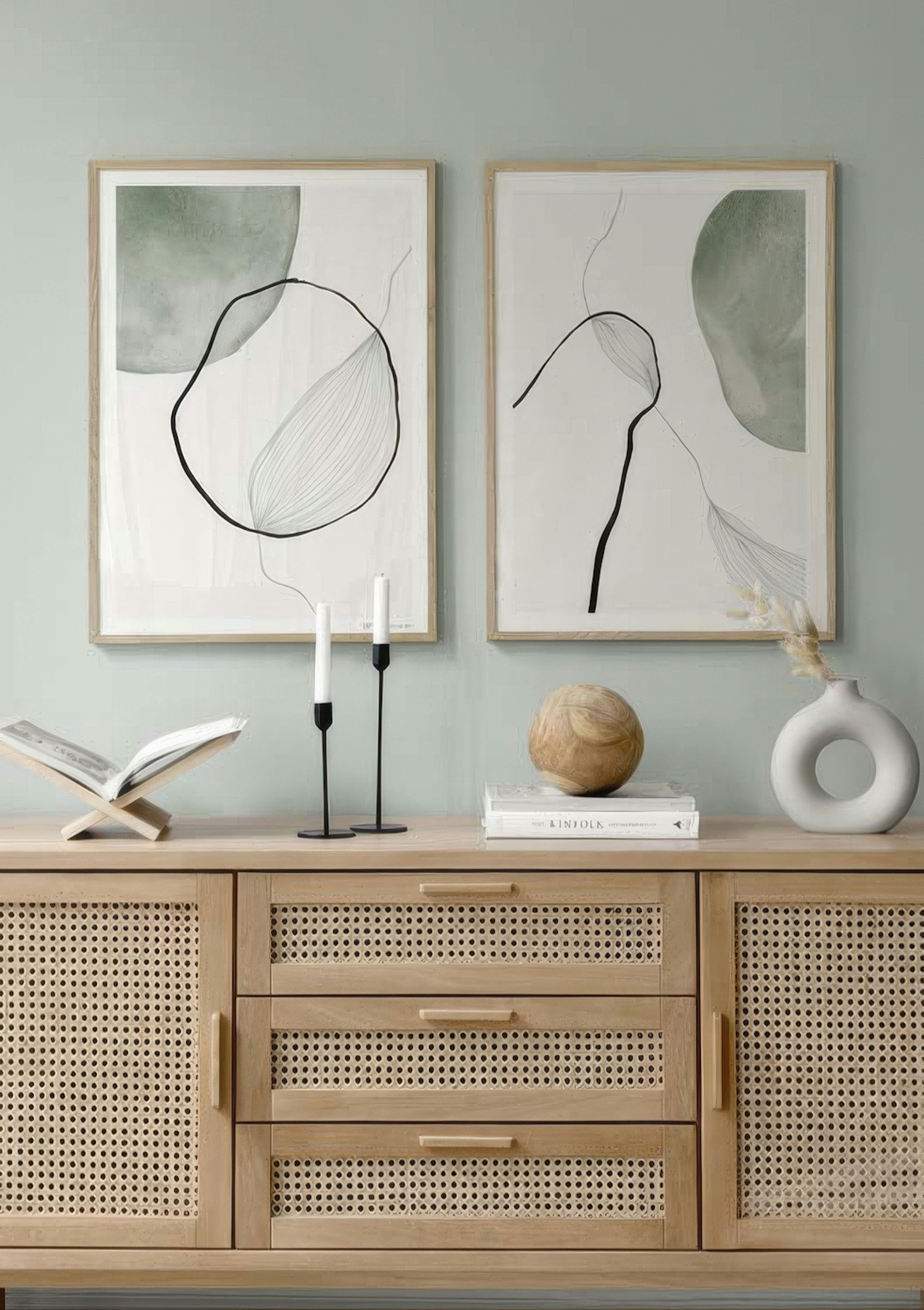 Green Abstract Poster pack 0