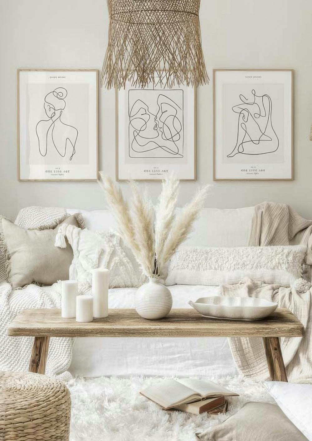 Line Art Plakat pakker (50x70 cm) - Poster Store