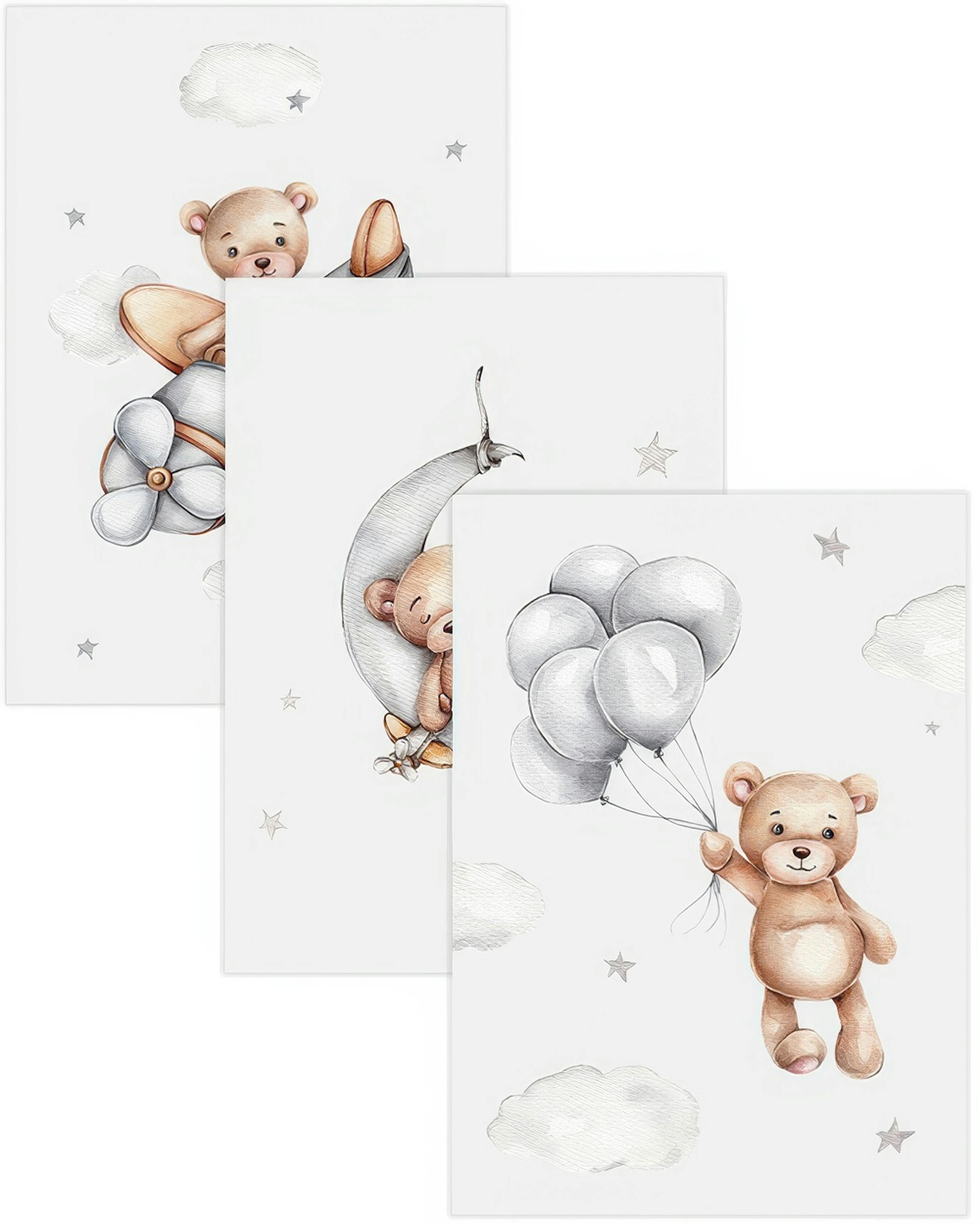 Orsacchiotti per bambini pacchetto di poster thumbnail