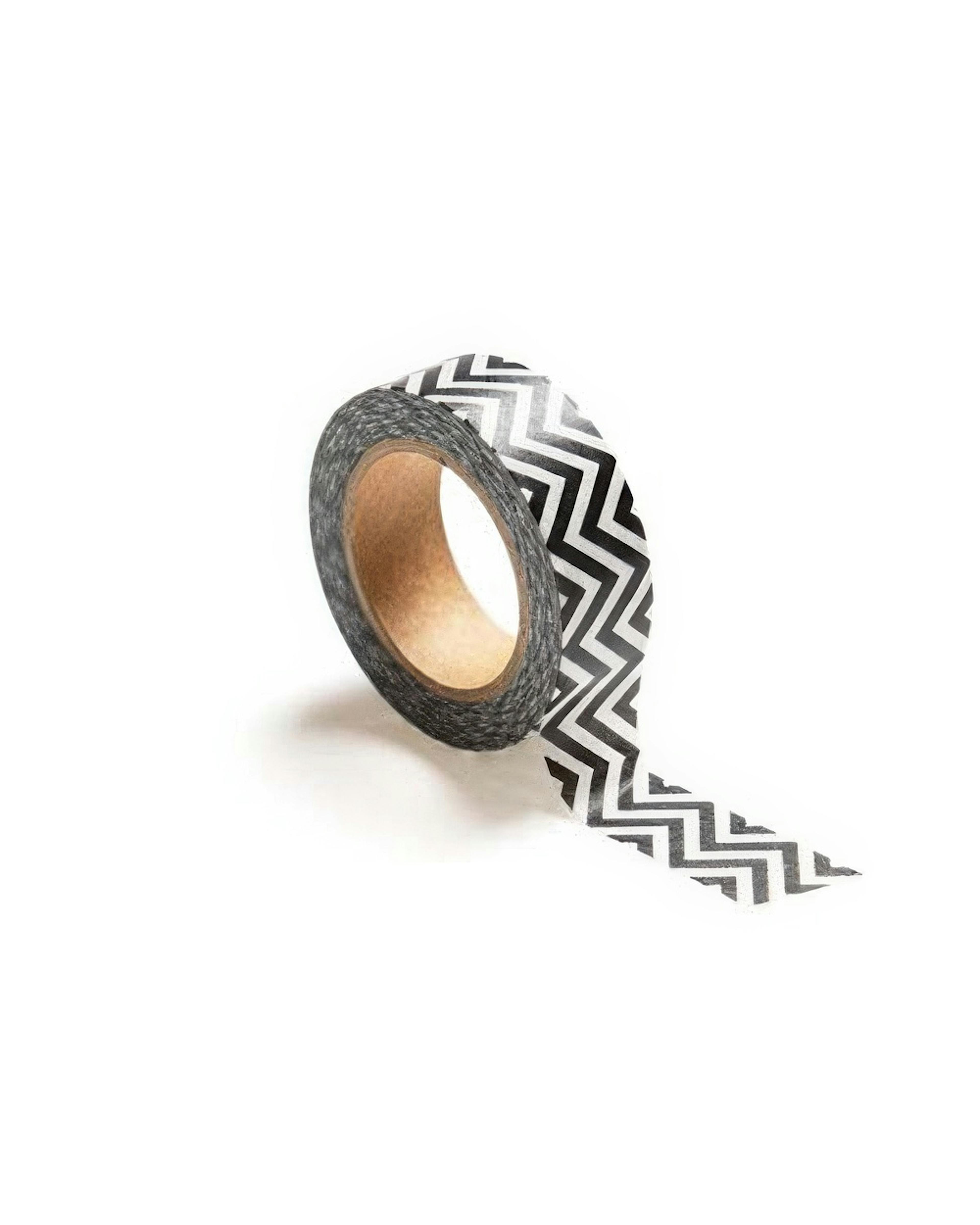 washi tape, white/black zigzag 0