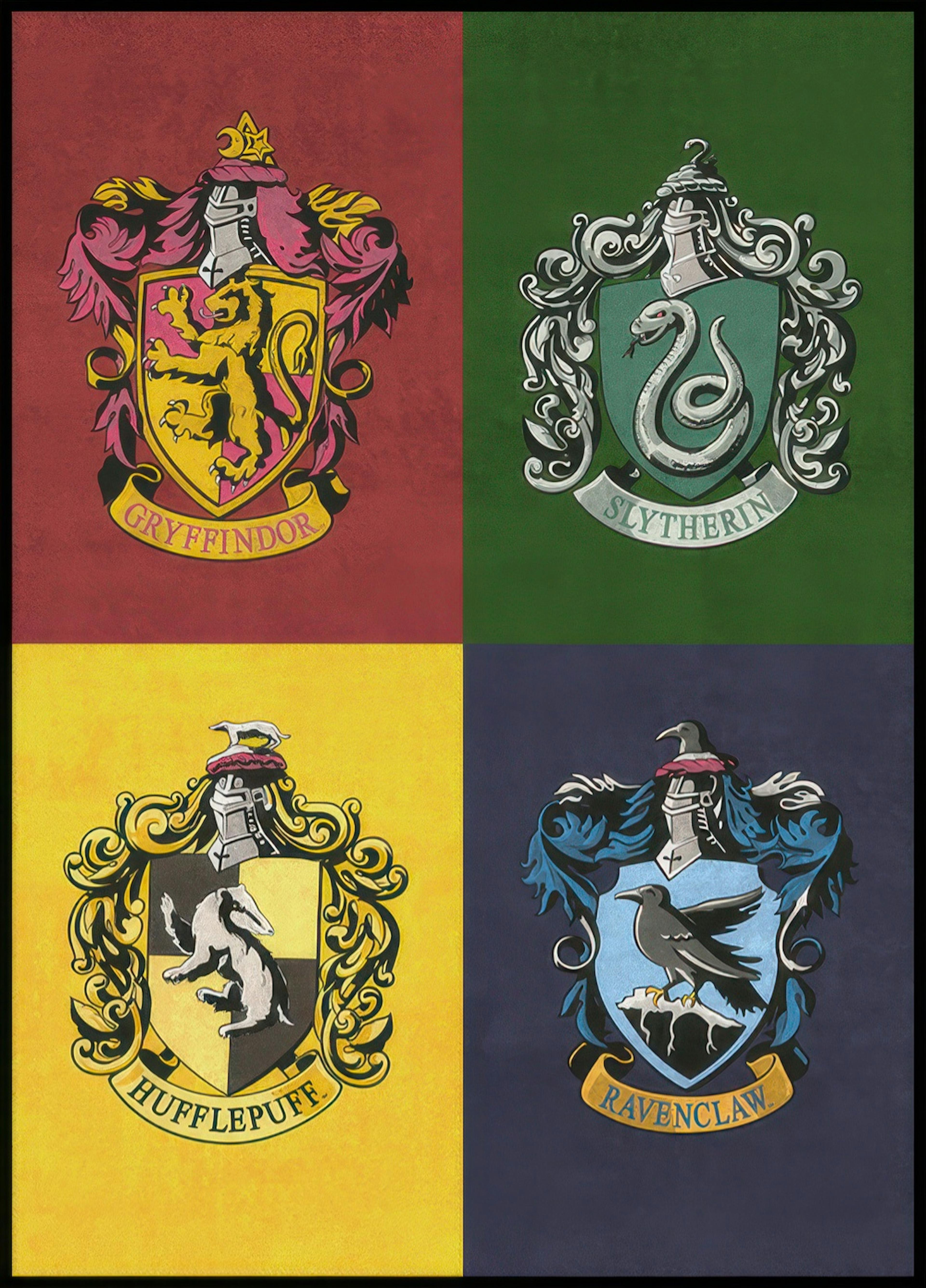 Harry Potter™ - House Crests Plakát 0