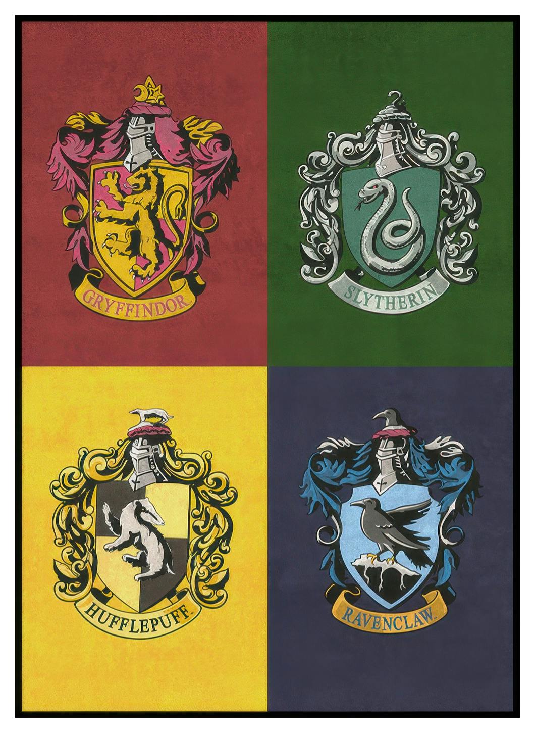 Harry Potter™ - House Crests Poster (50x70 cm) - Poster Store