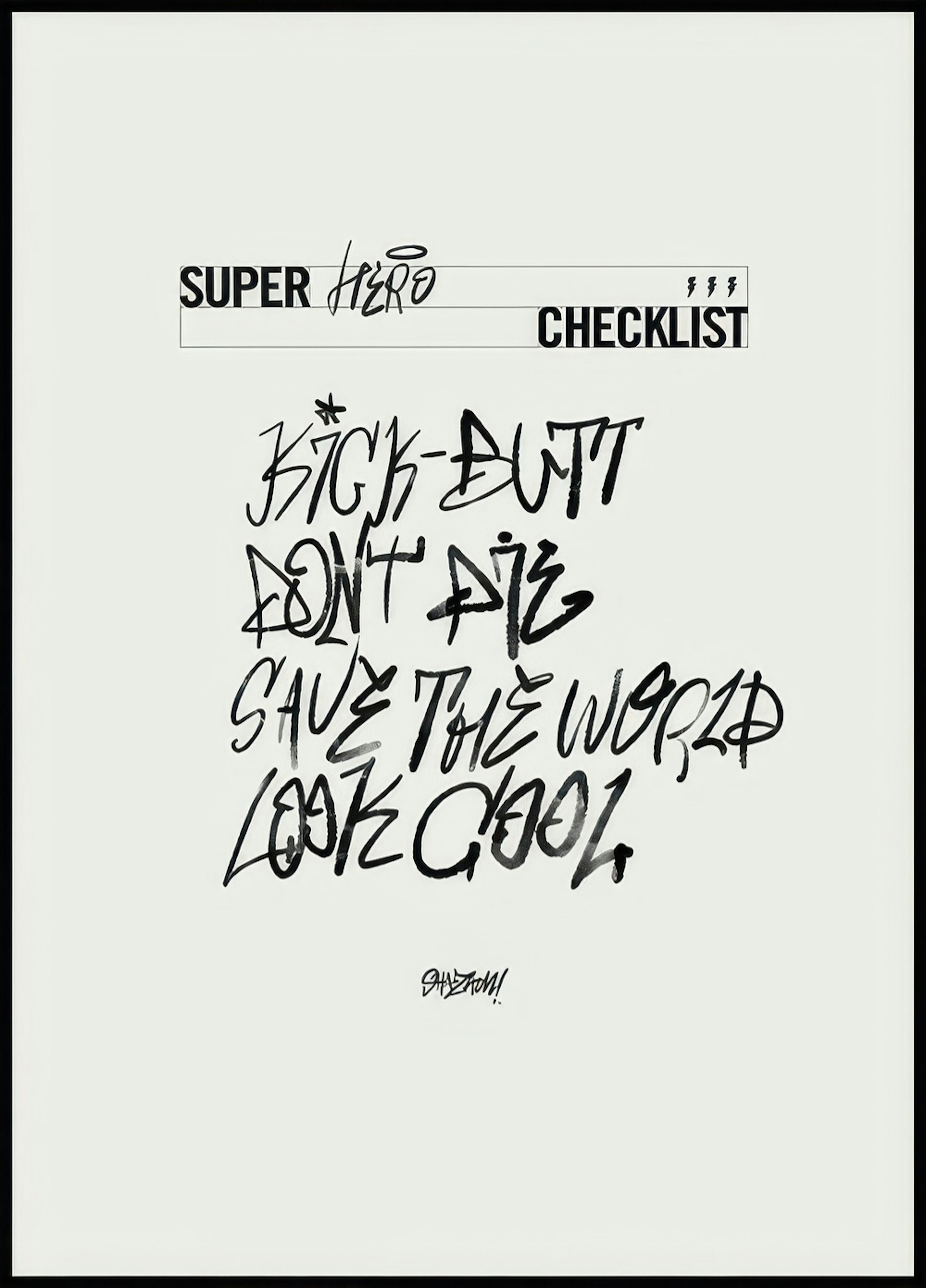 Shazam™ - Super Hero Checklist Poster 0