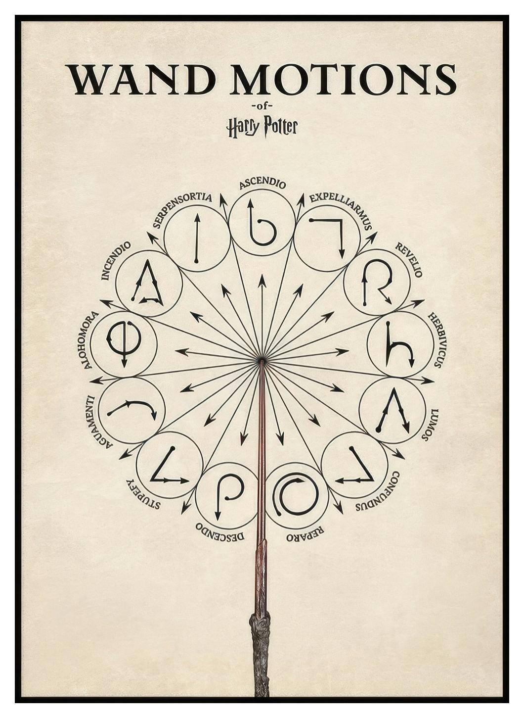 Harry Potter™ - Wand Motions Poster (50x70 cm) - Poster Store
