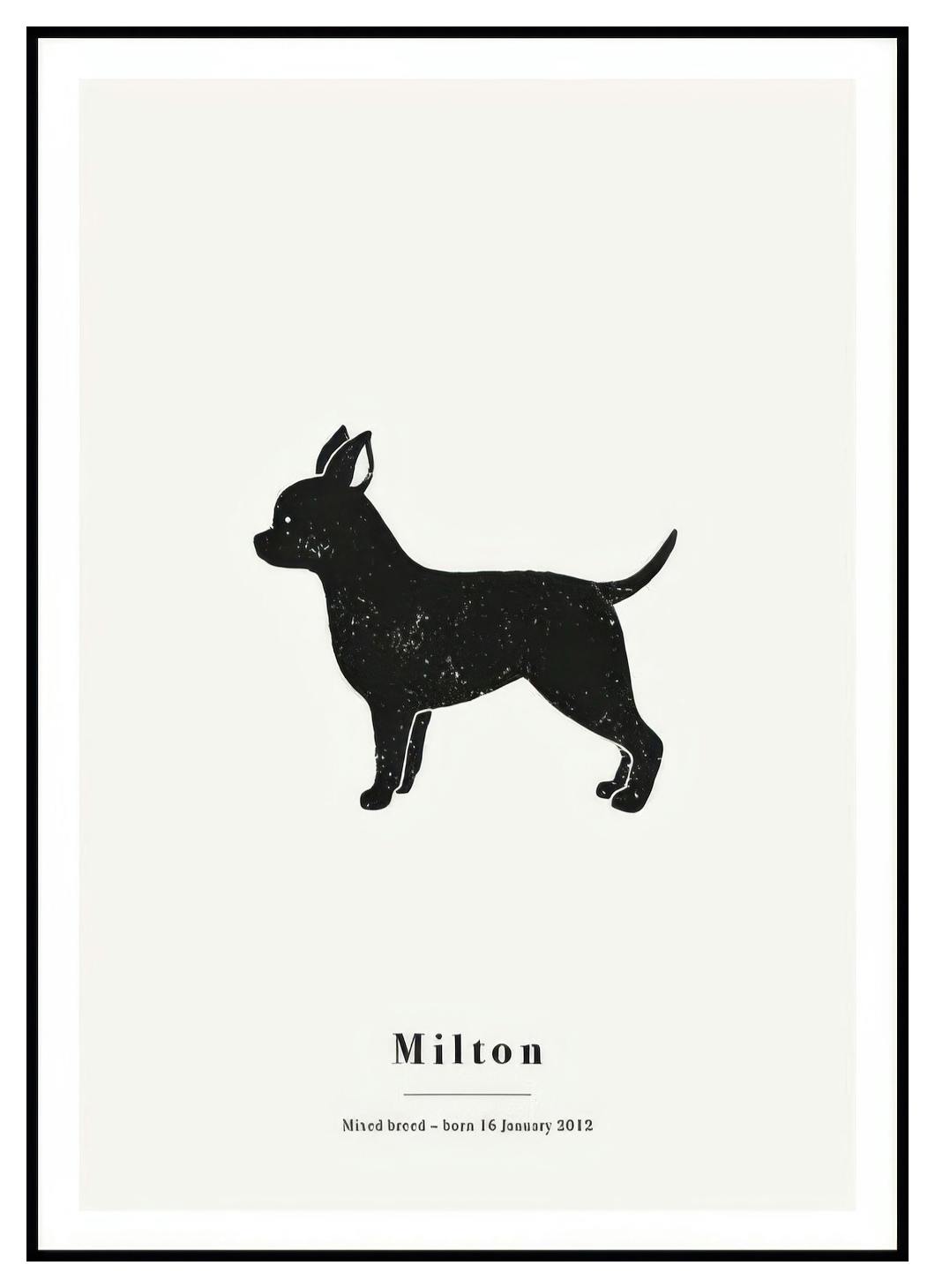 Mon Chihuahua Poster Personnalisé (30x40 cm) - Poster Store