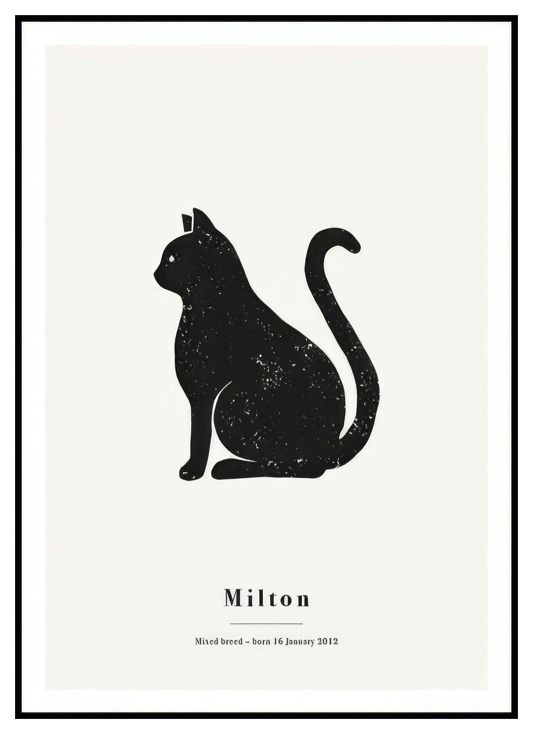 My Pet Cat persoonlijke poster (50x70 cm) - Poster Store