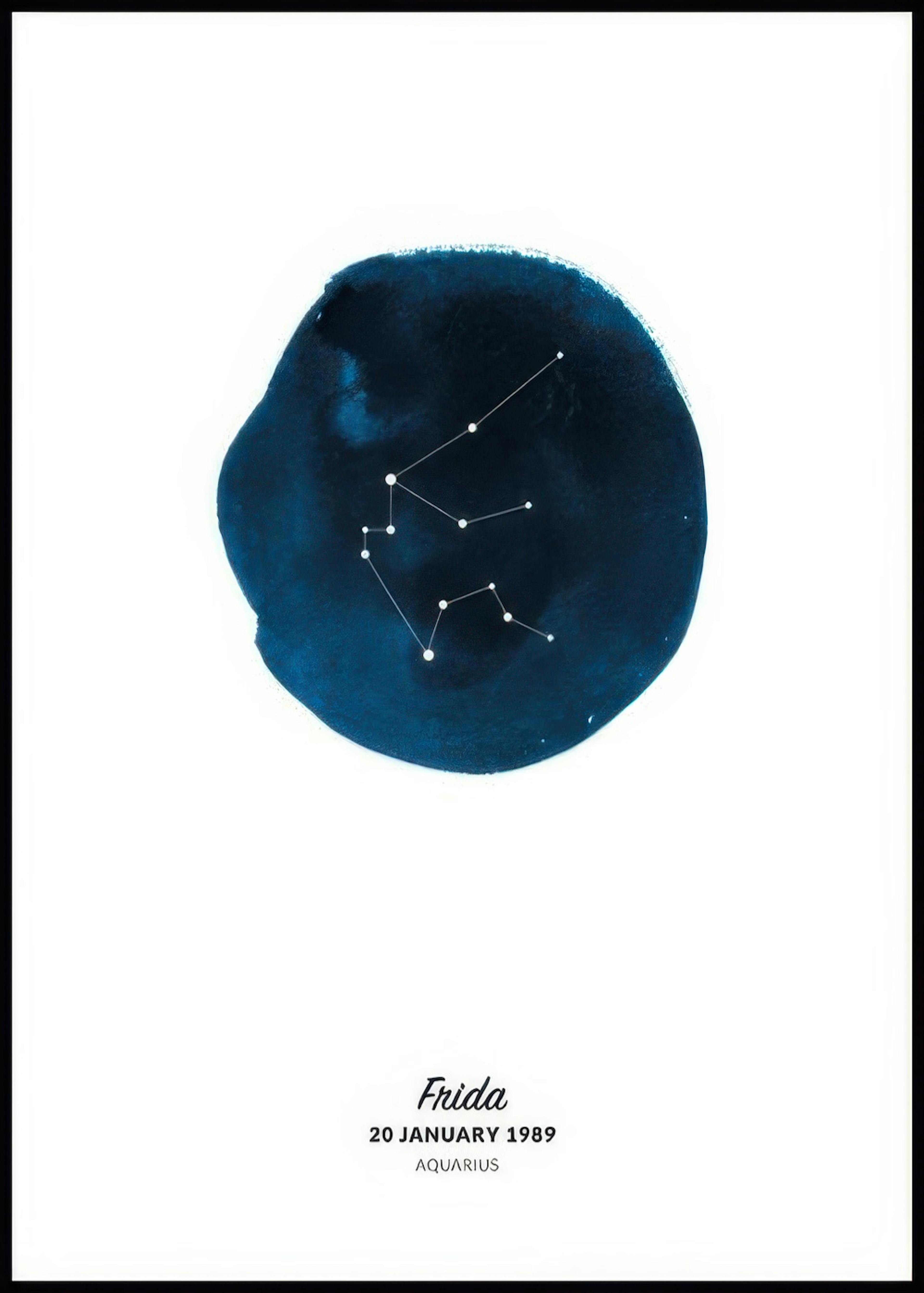 Signo zodiacal de Acuario póster personal 0