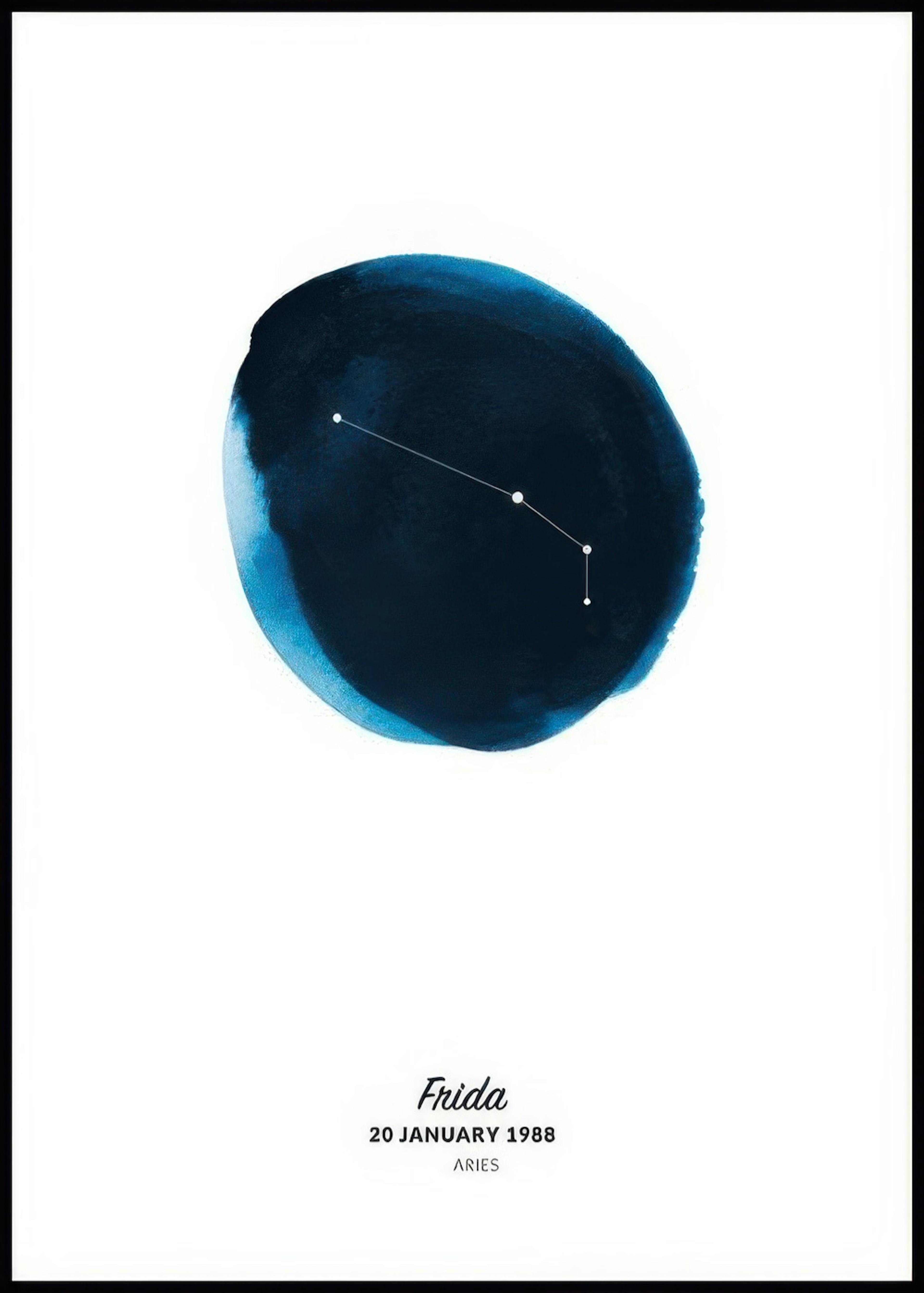 Signo zodiacal de Aries póster personal 0