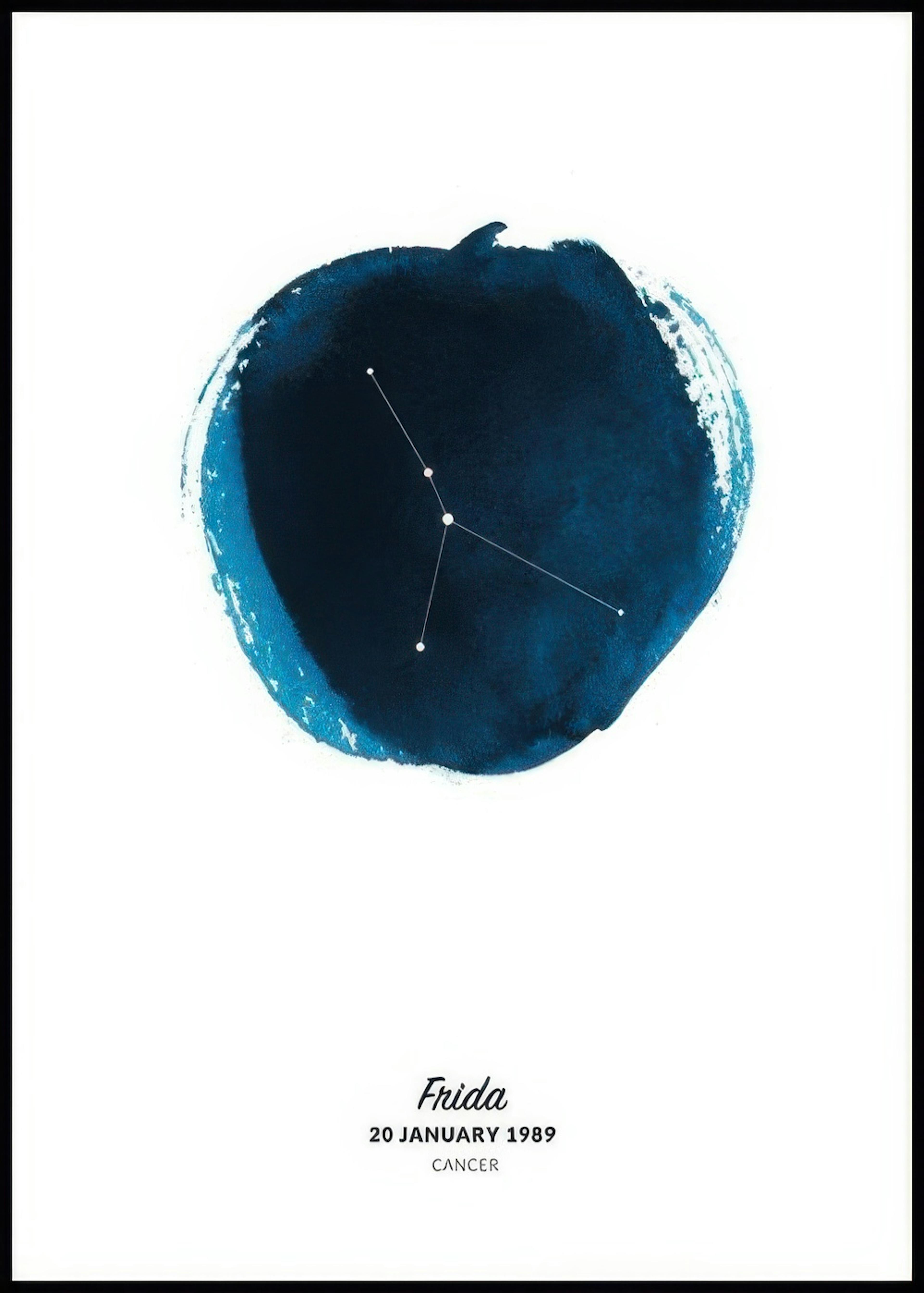 Signo zodiacal de Cáncer póster personal 0