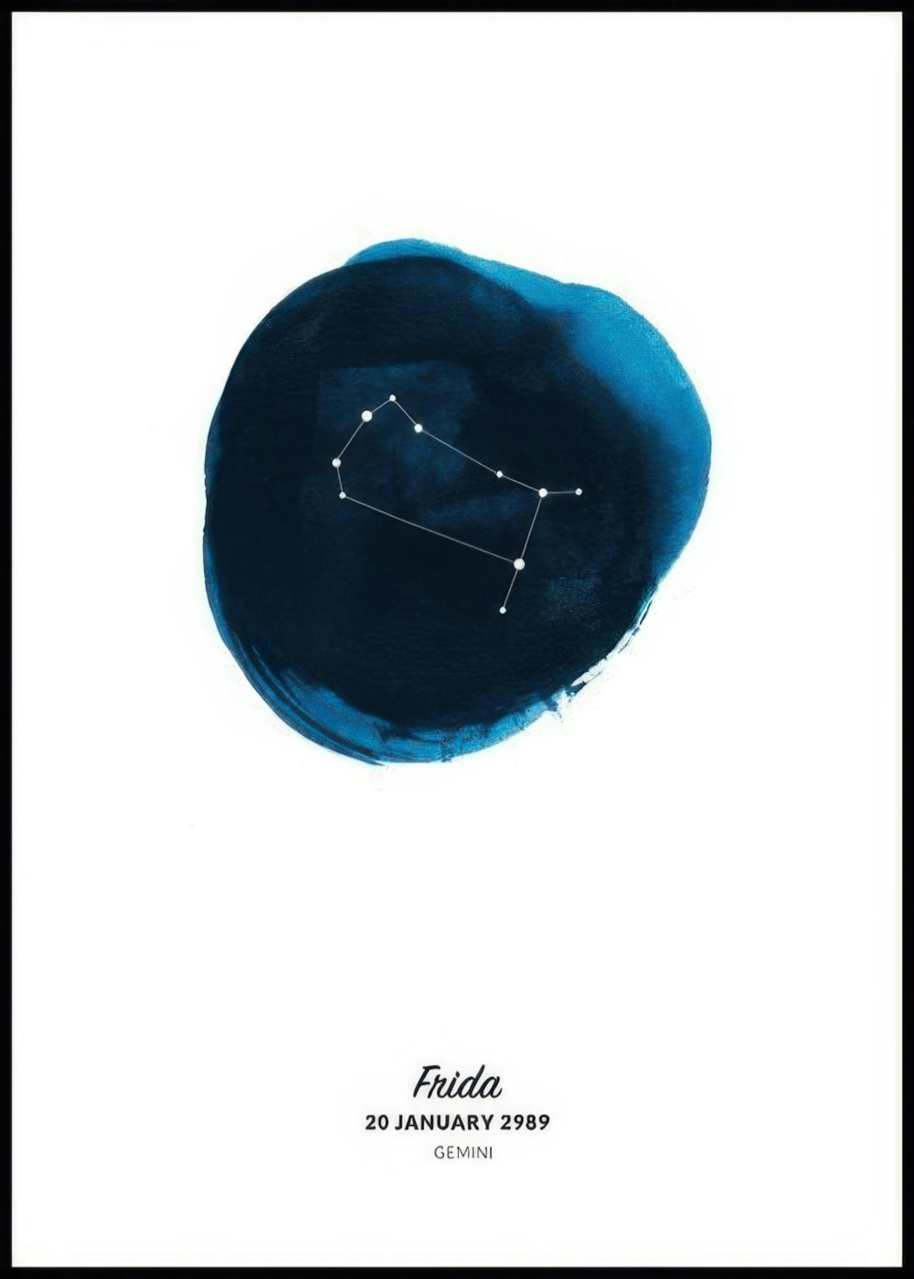 Signo zodiacal de Géminis póster personal 0