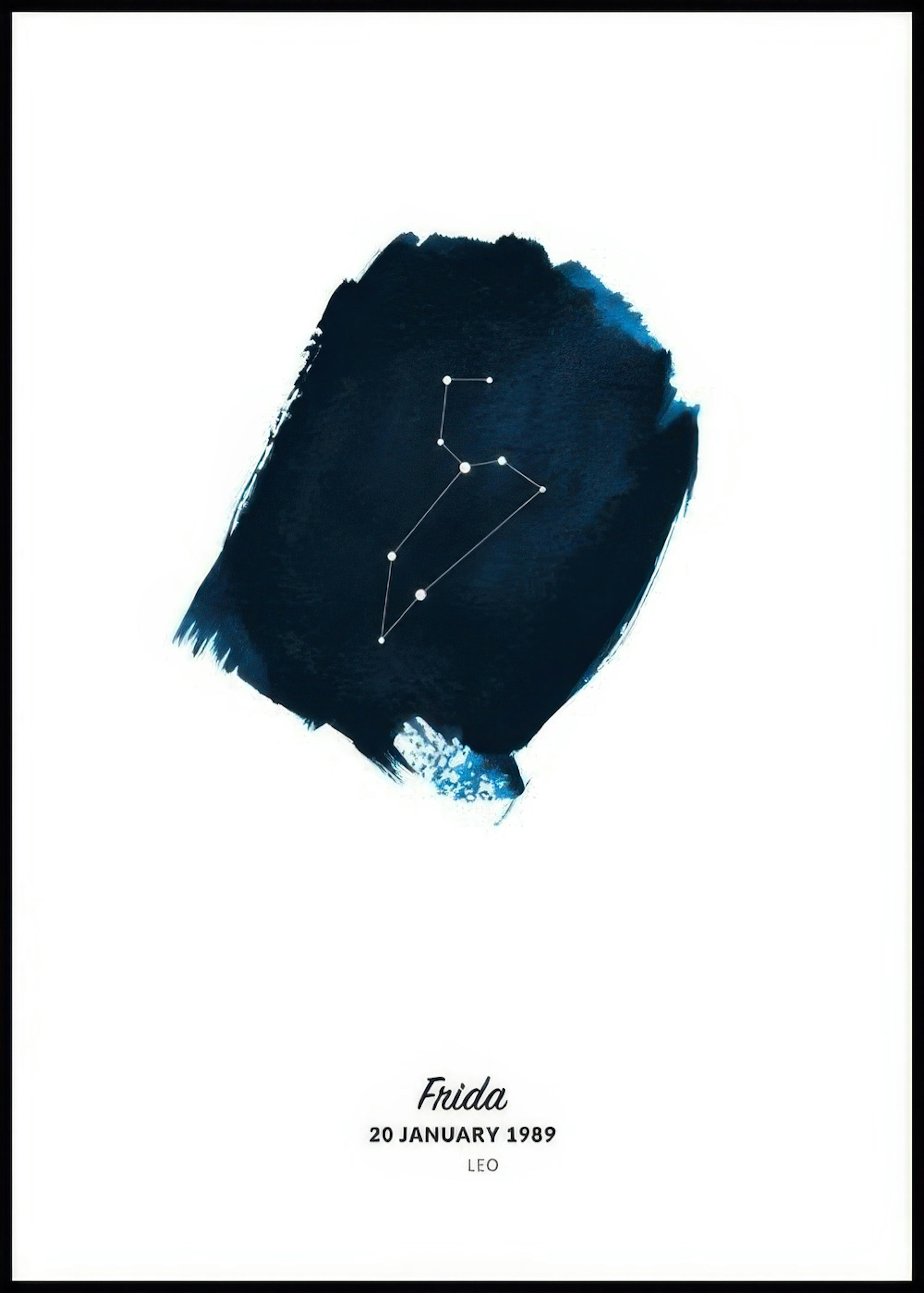 Signo zodiacal de Leo póster personal 0