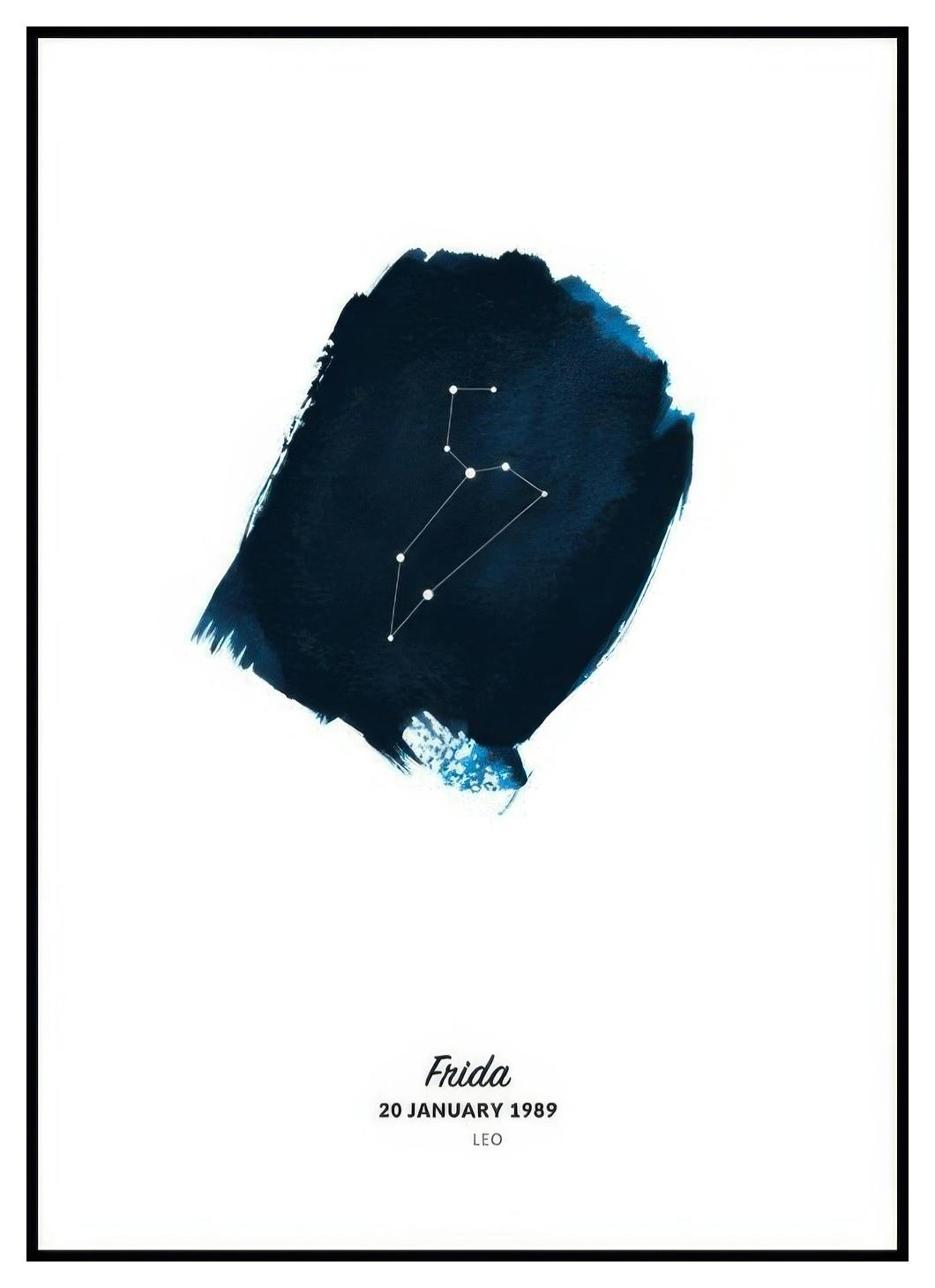 Sternzeichen Löwe Personalisiert Poster (50x70 cm) - Poster Store