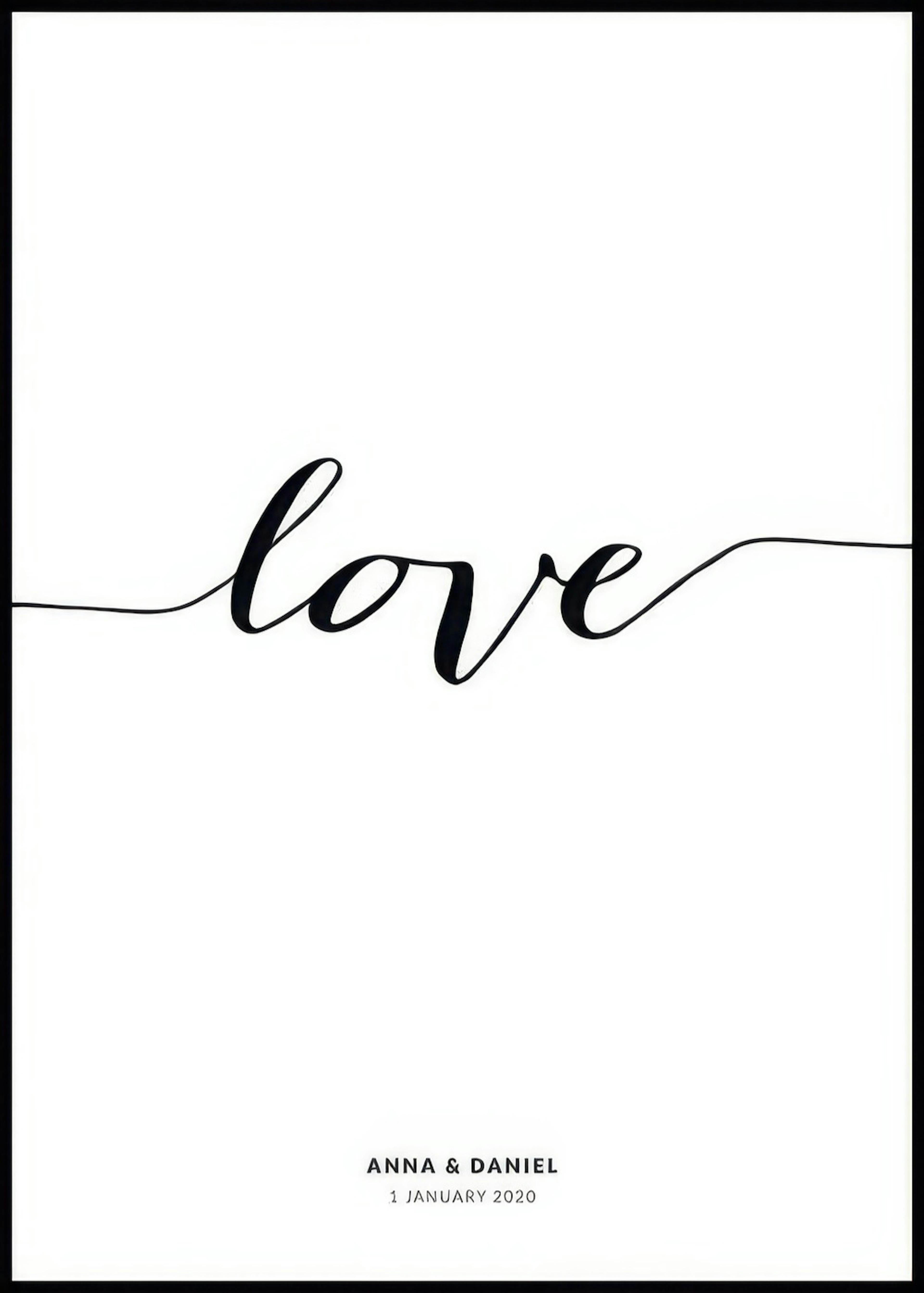 Love Line persoonlijke poster 0