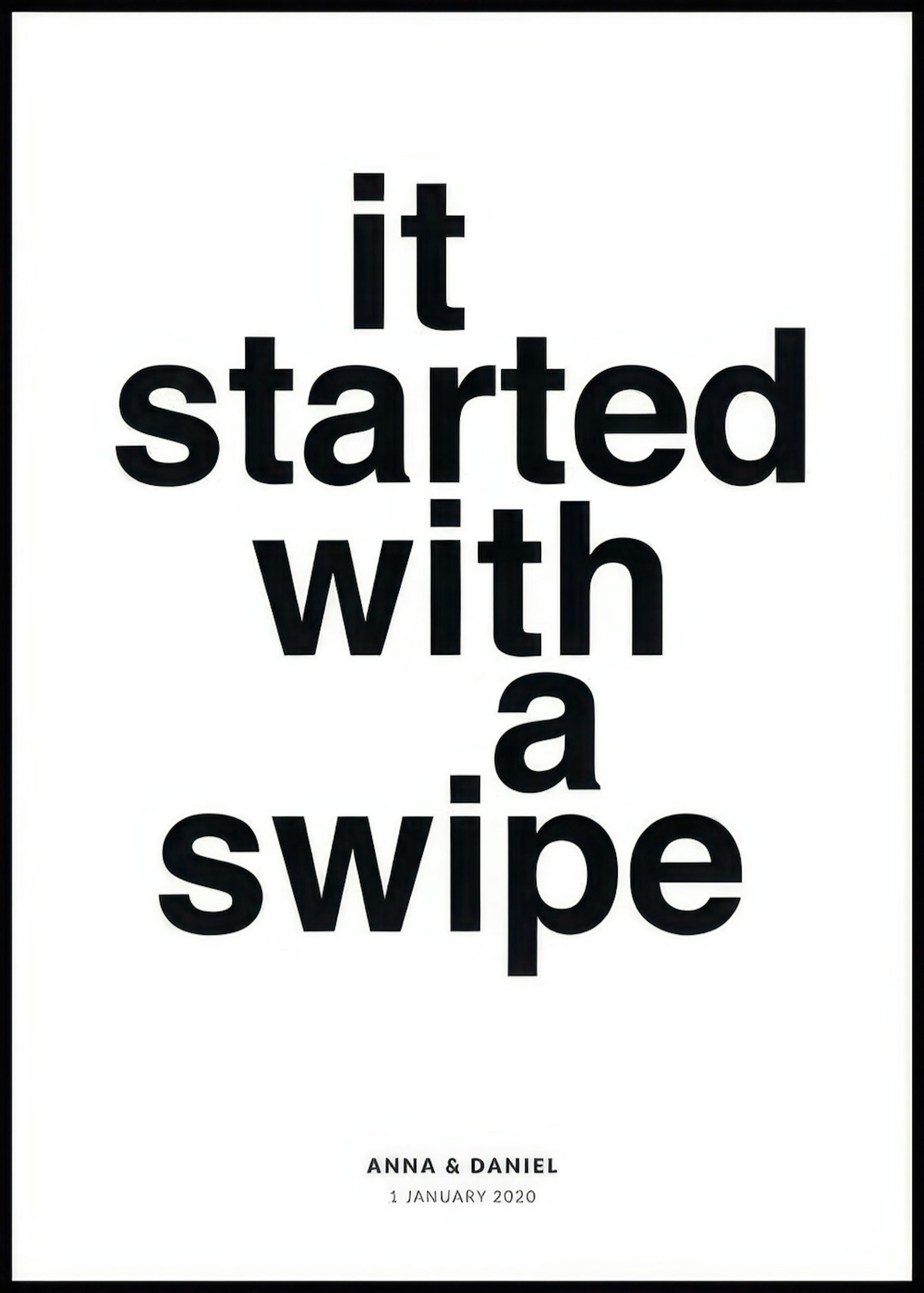 It Started With A Swipe Personal Poster 0
