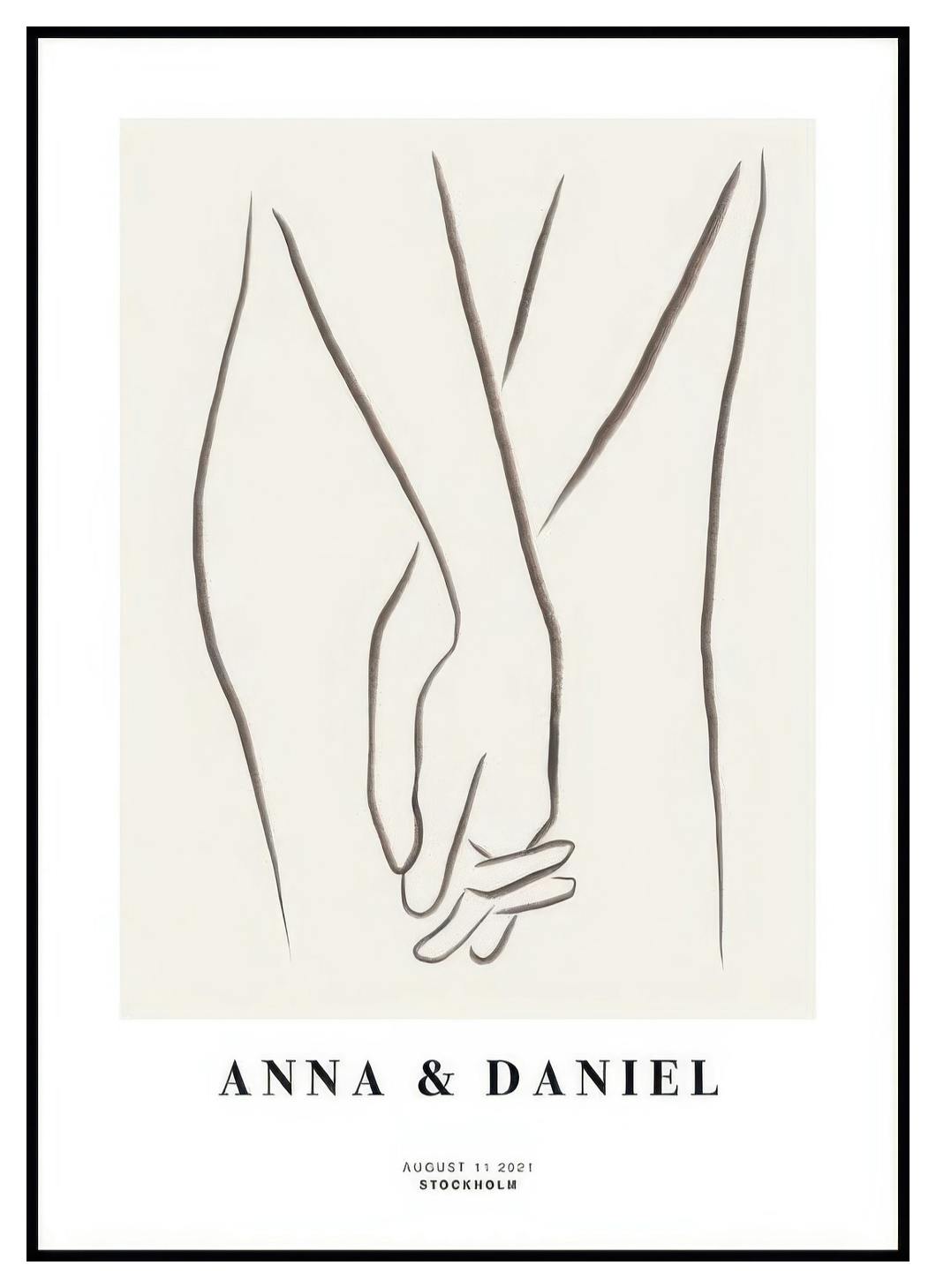 Tenir les Mains Poster Personnalisé (30x40 cm) - Poster Store