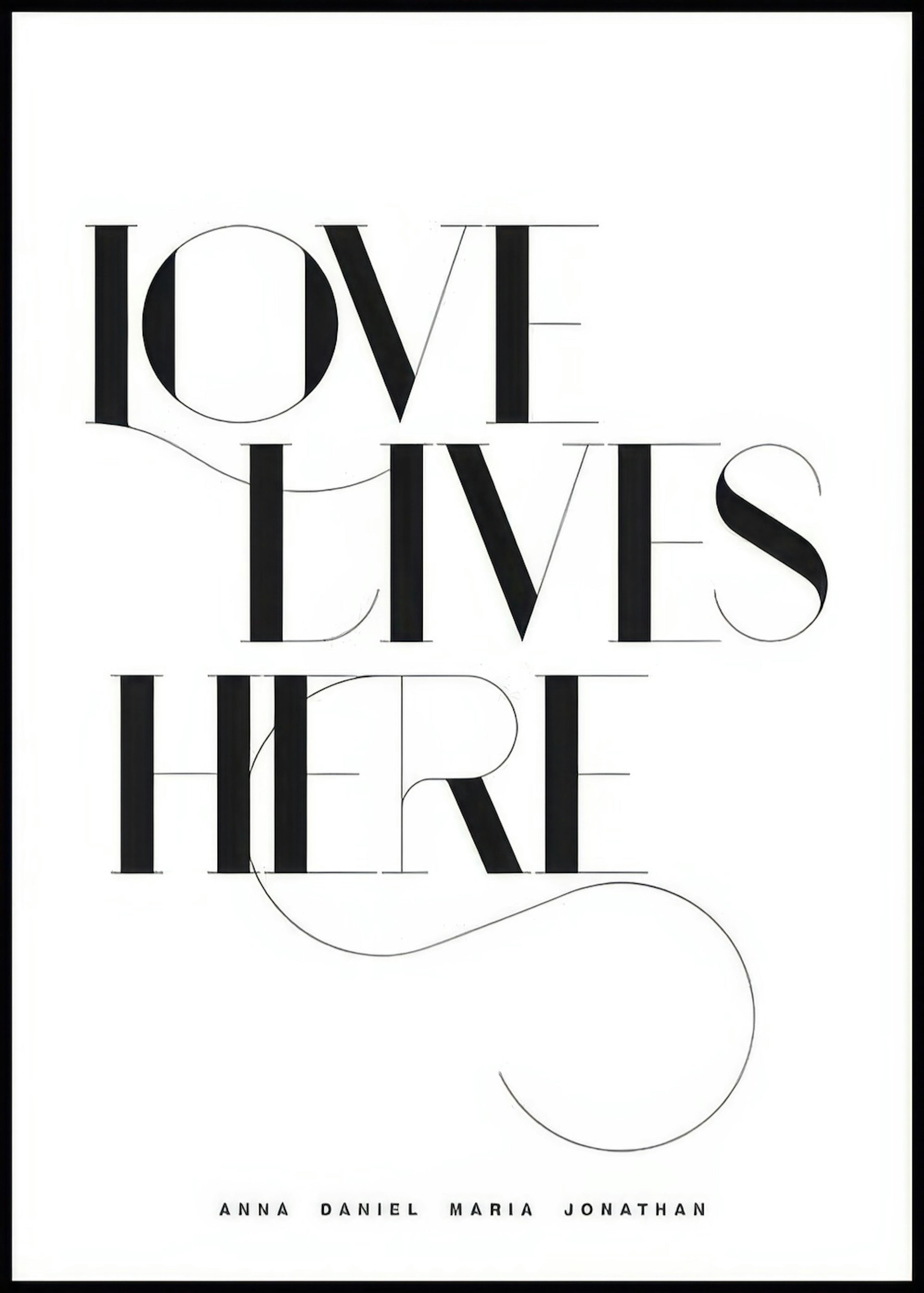 Love Lives Here No1 Personal Poster 0