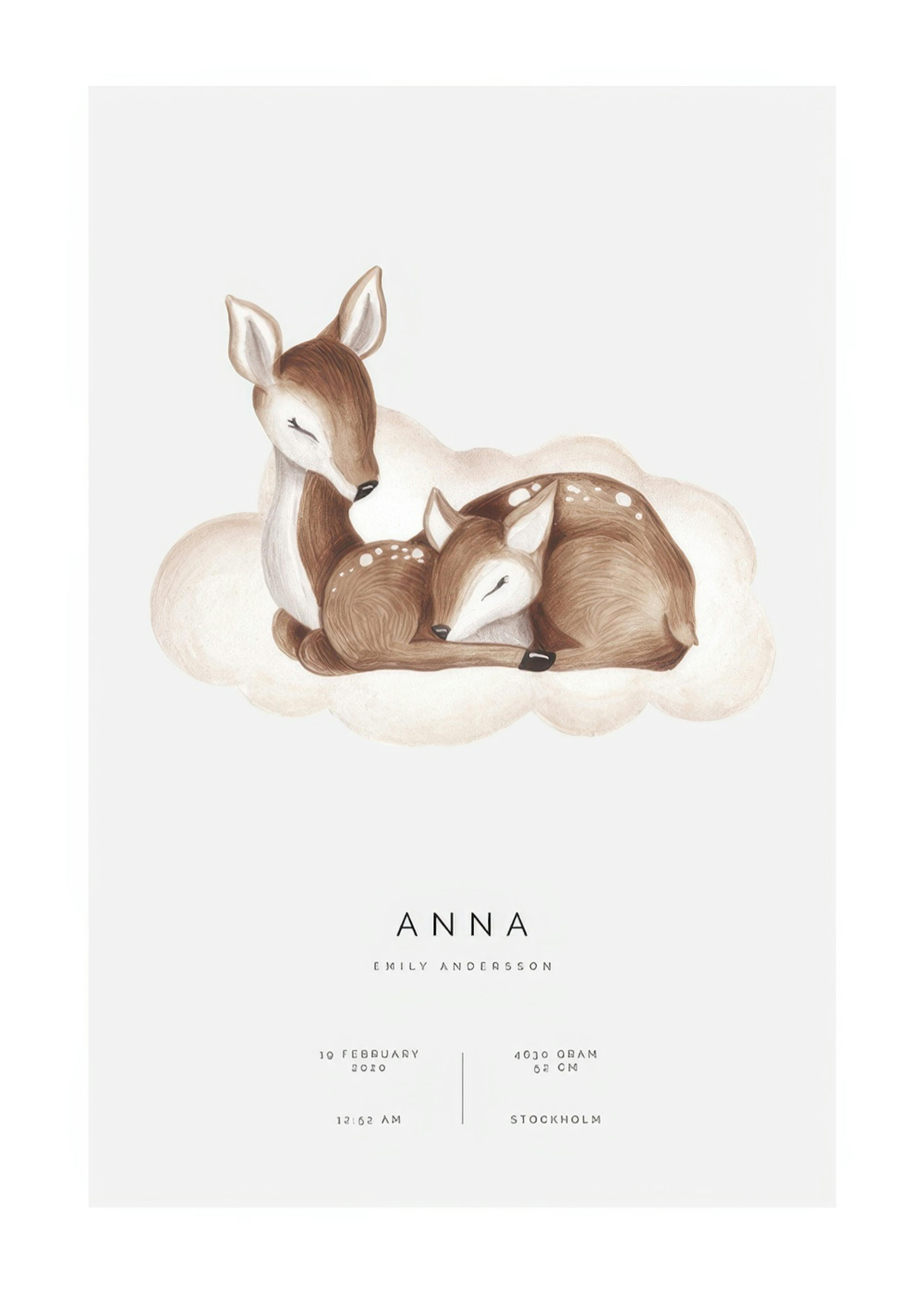 God natt Lilla Vän Personlig Poster 0