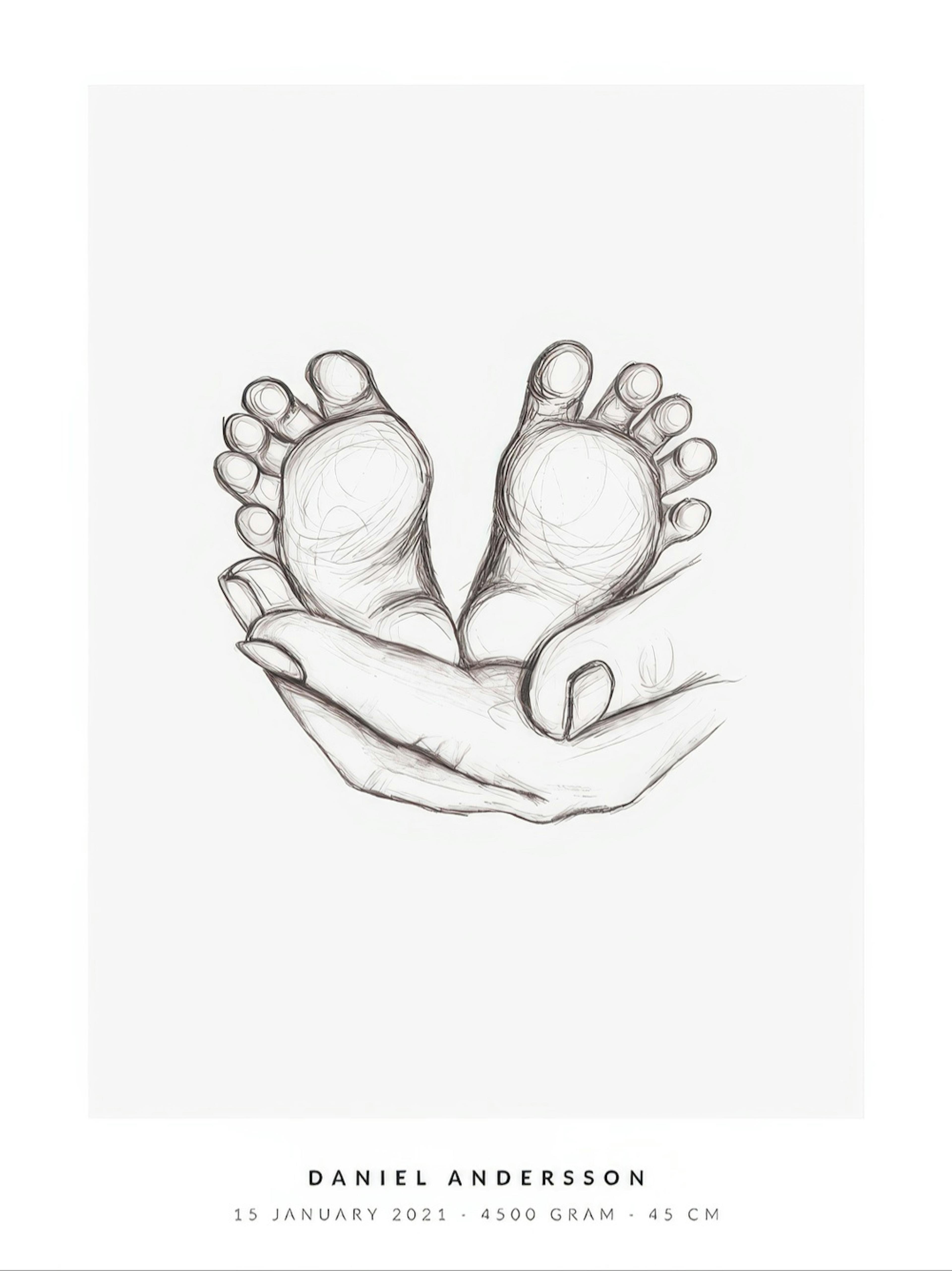 Pieds de Bébé Poster Personnalisé thumbnail