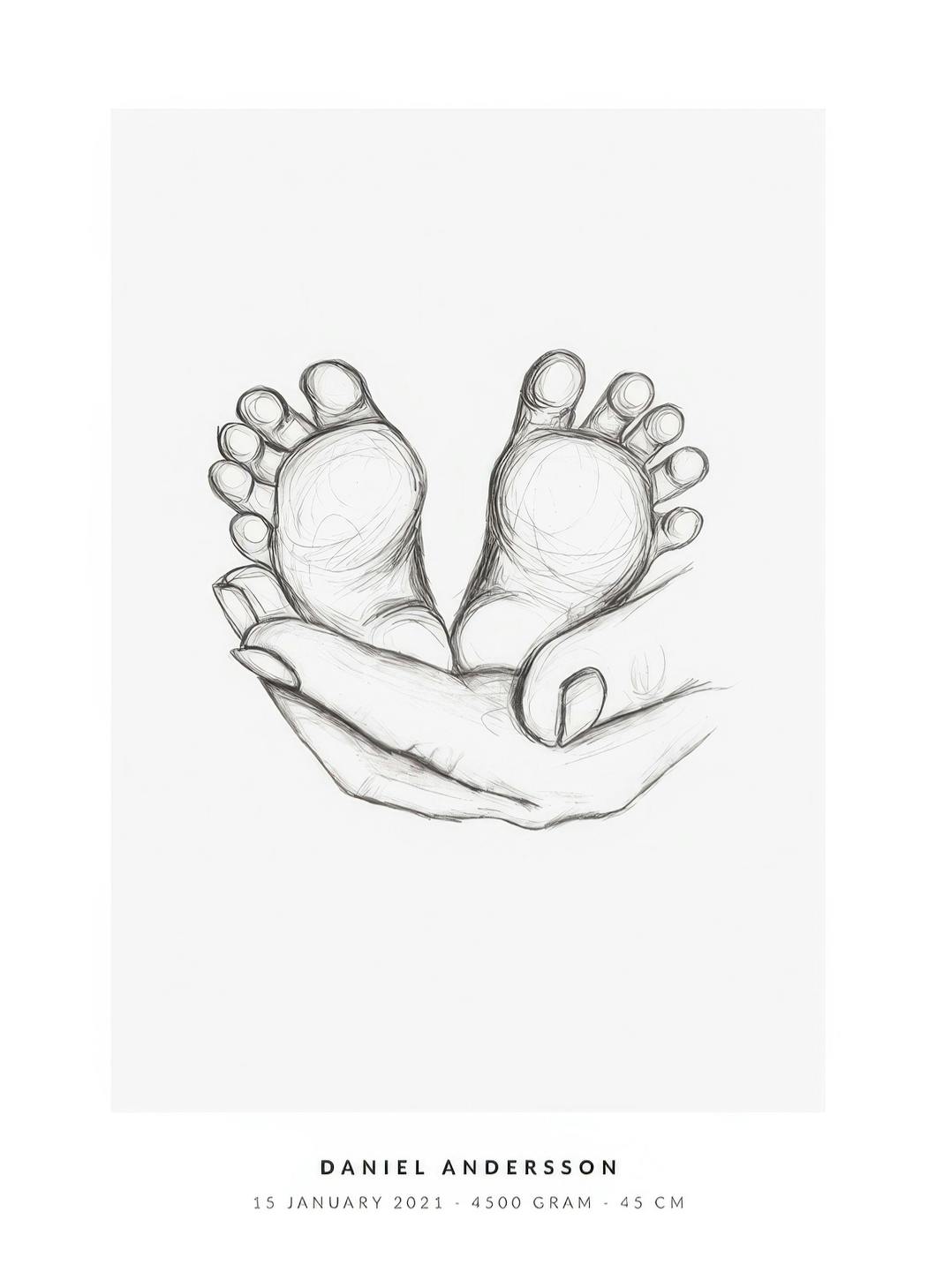 Baby Feet Personal Poster (30x40 cm) - Poster Store