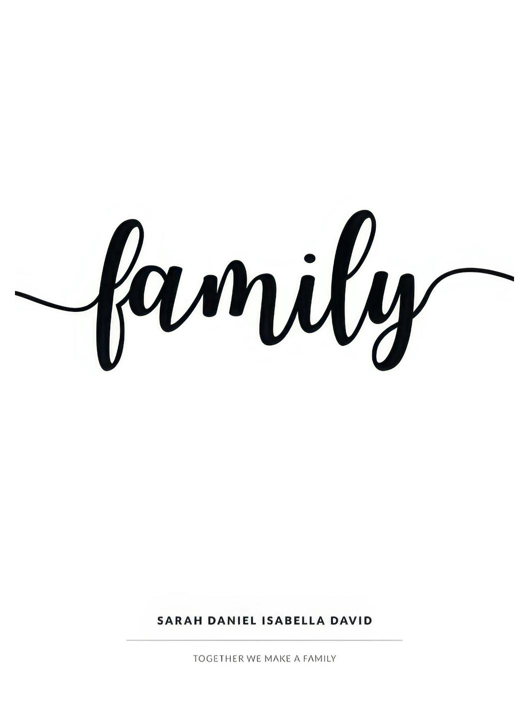 Prints Family Personal Poster (50x70 cm) - Poster Store