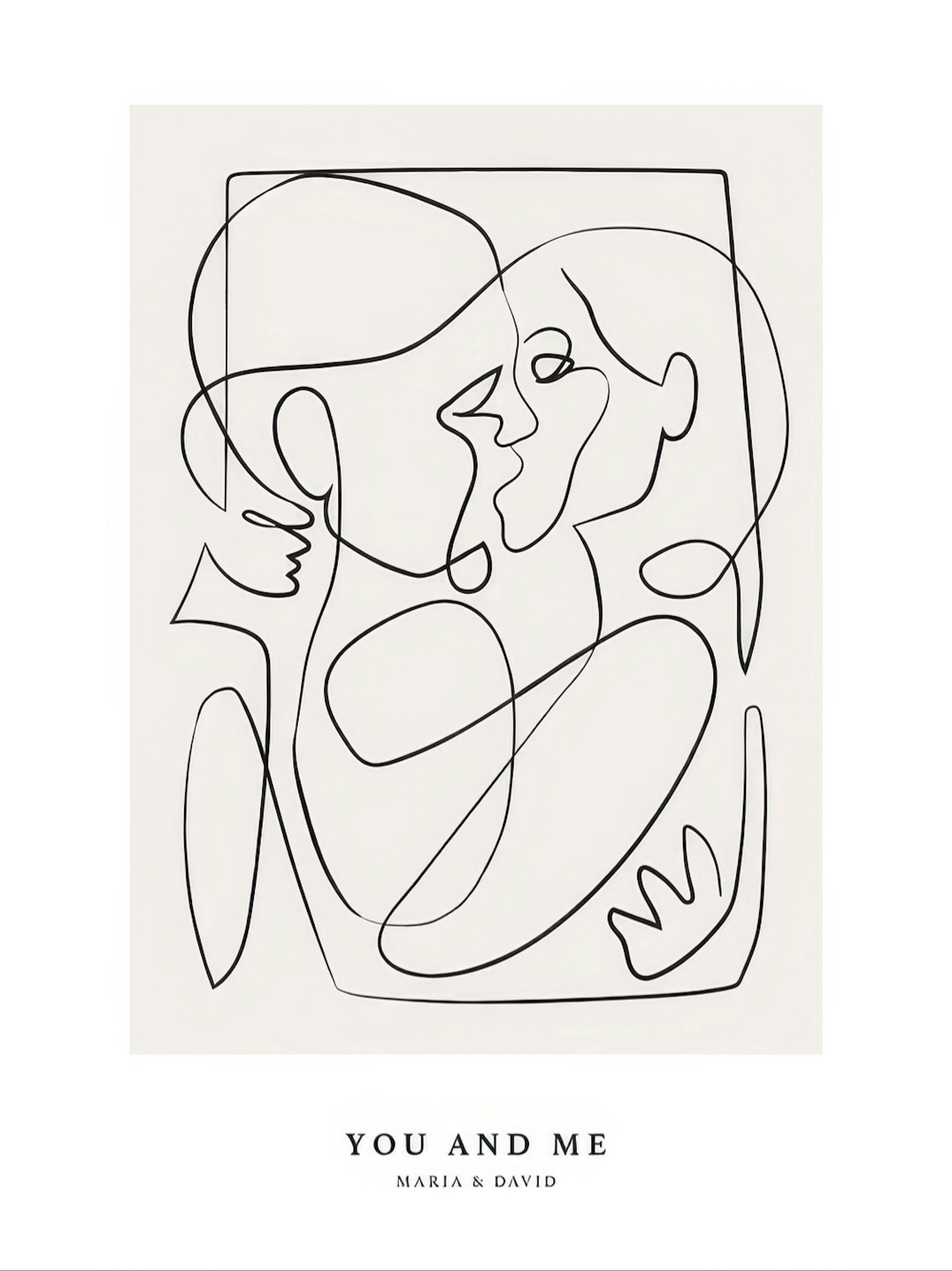Figure astratte N. 2 poster personalizzato thumbnail