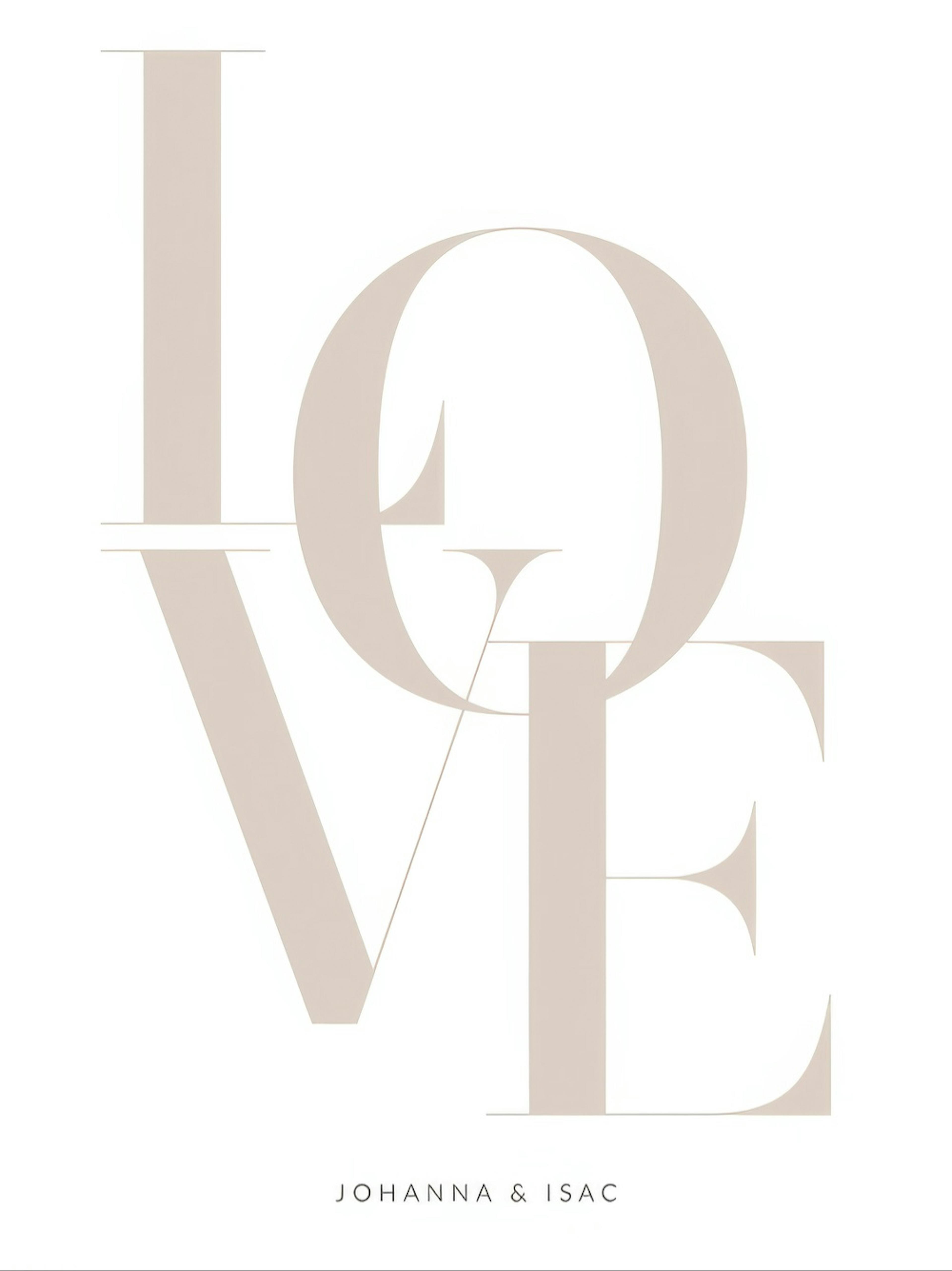 Love Beige Personal Poster thumbnail