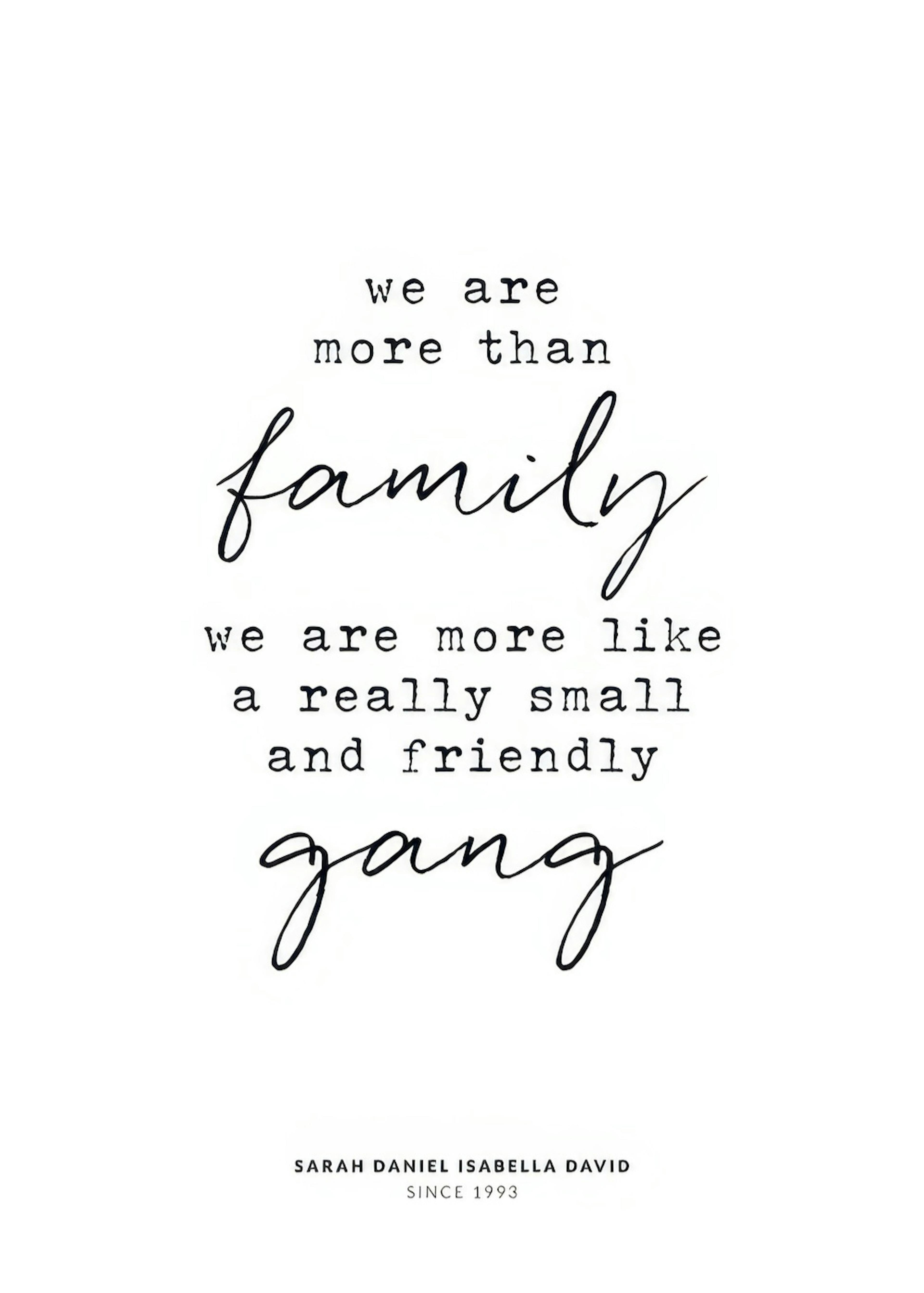 Friendly Gang Personalisiert Poster 0
