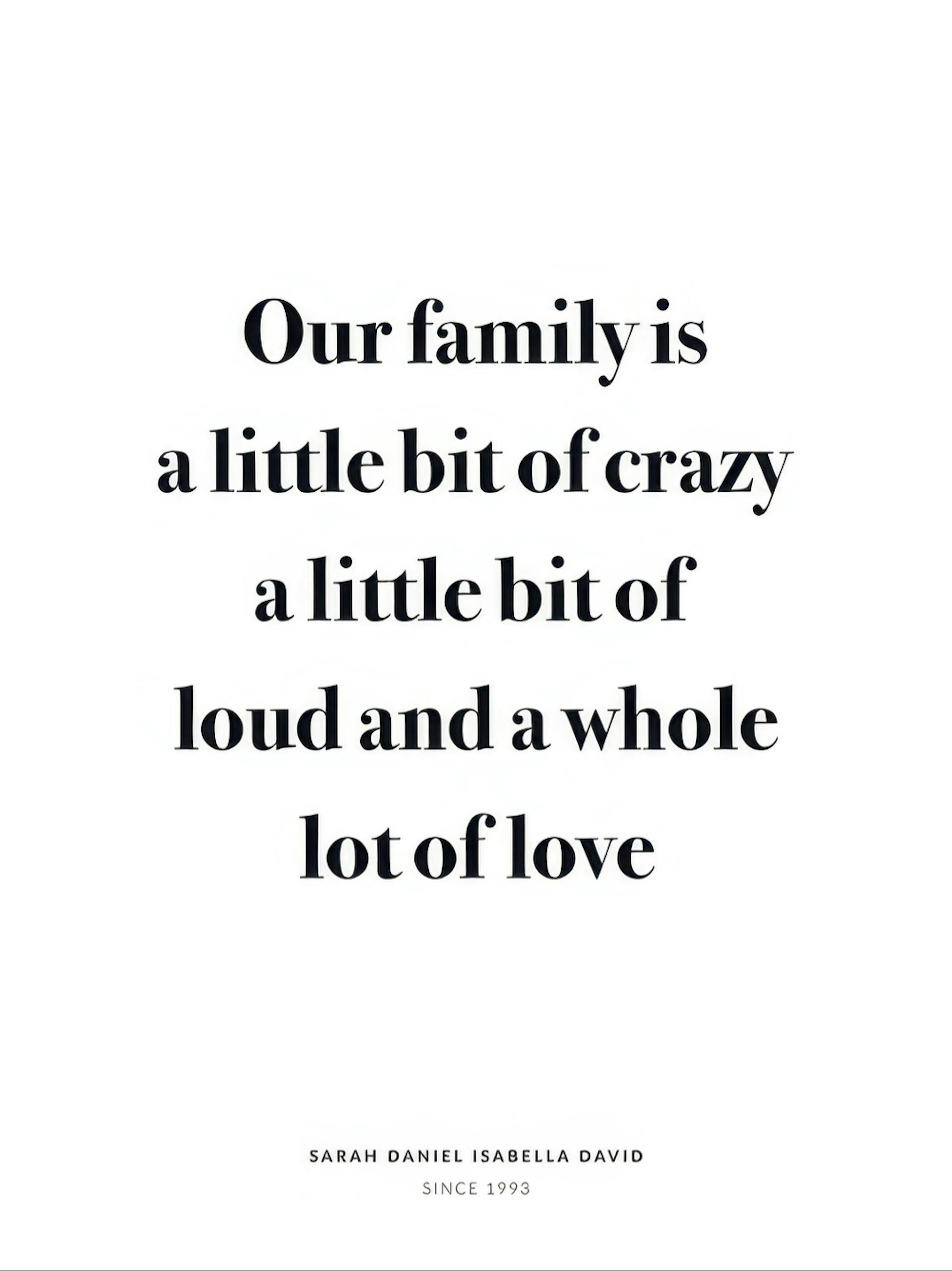 Crazy Family Personalisiert Poster thumbnail