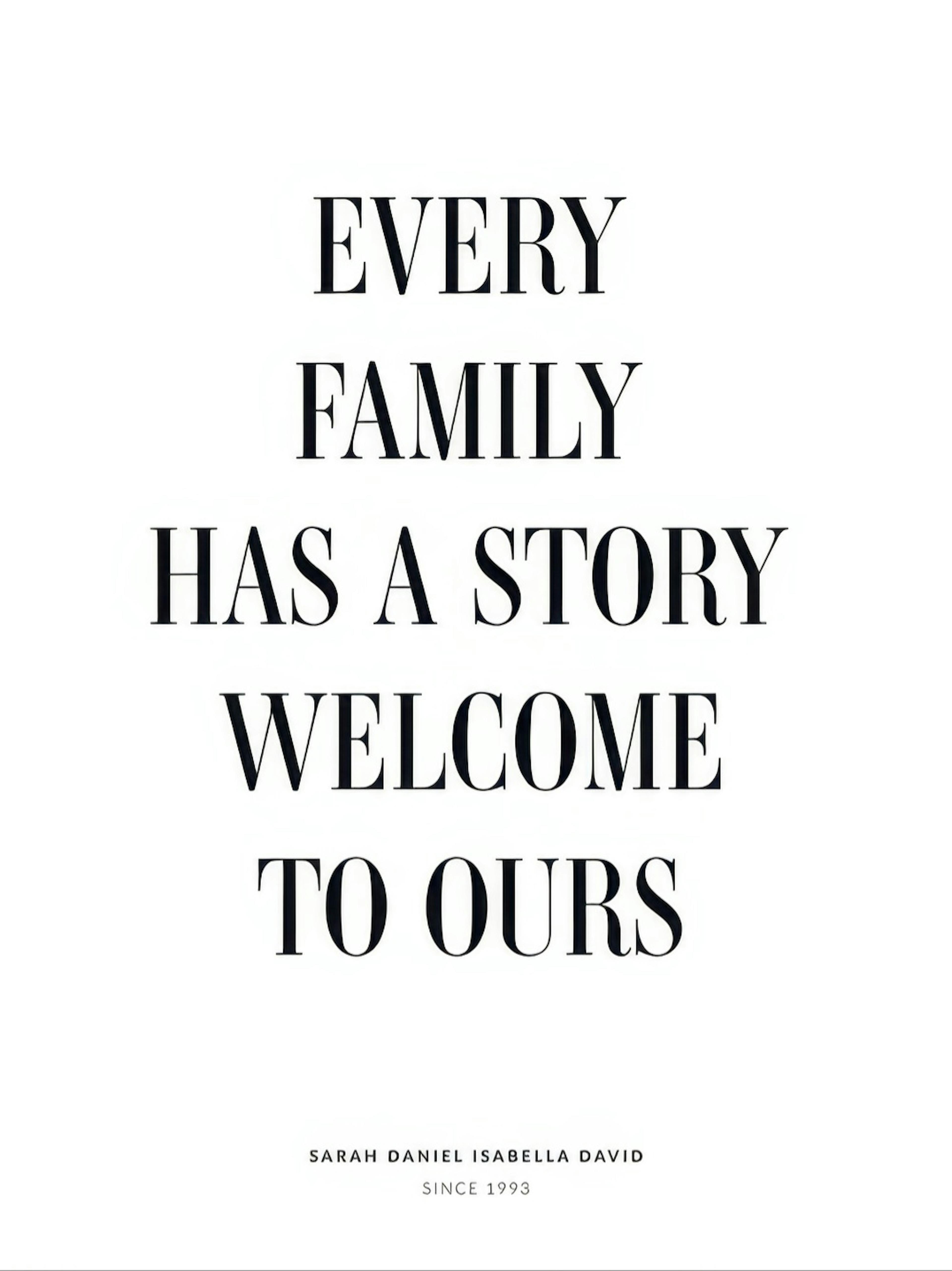 Family Story No2 persoonlijke poster thumbnail