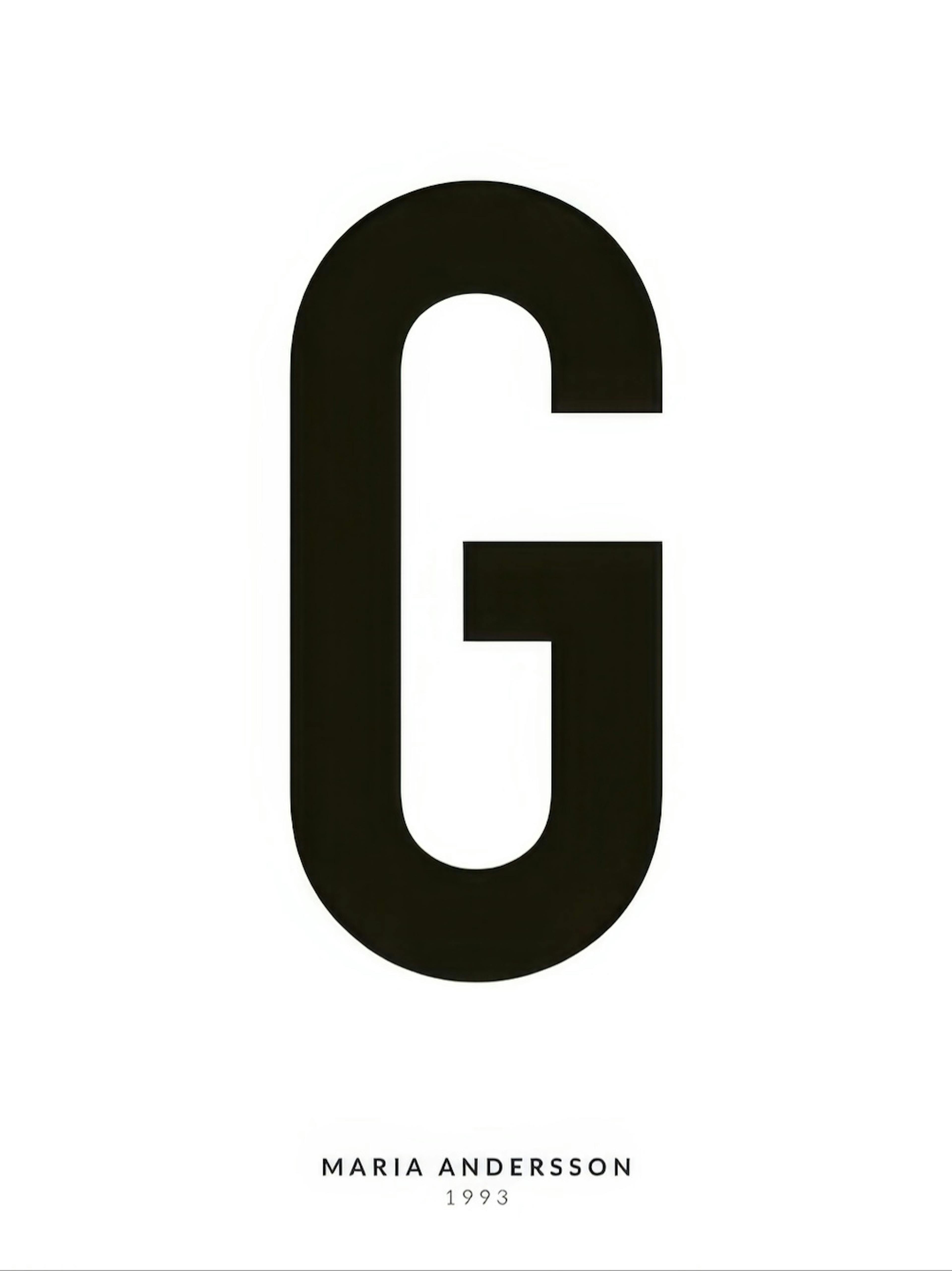 Kirjaimeni G, persoonallinen juliste thumbnail